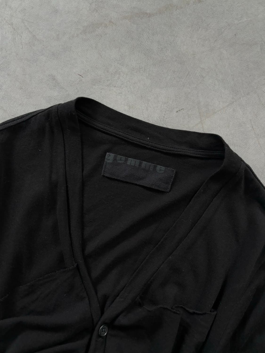 gomme 고무 블랙 프릴 언발 가디건 상품이미지6