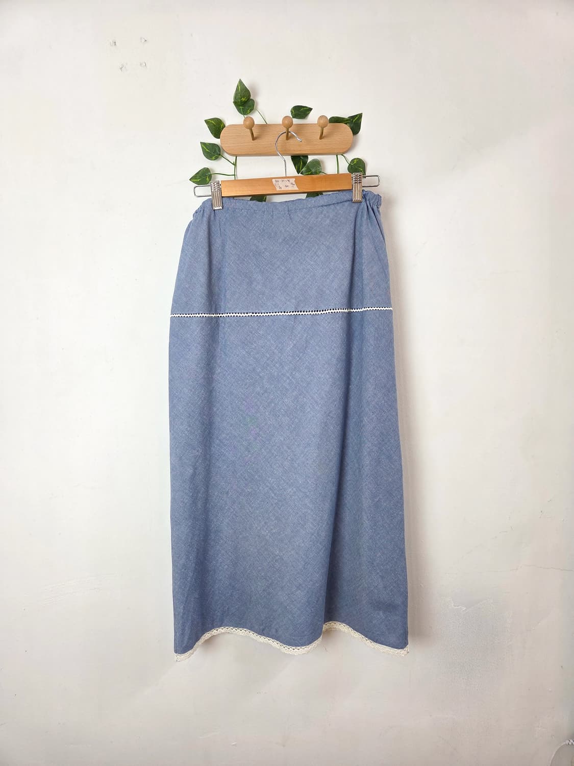 밑단 레이스 롱스커트 상품이미지4