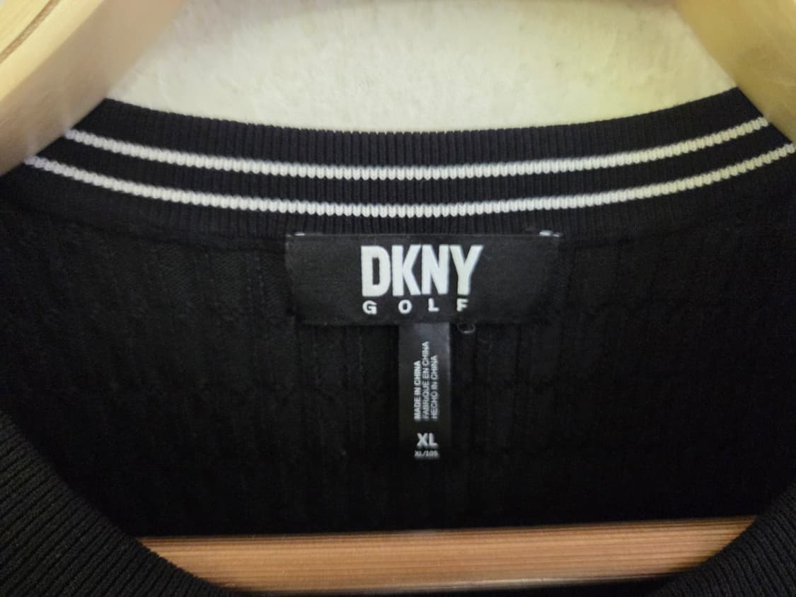 DKNY 골프 블랙  반팔 니트 상품이미지3