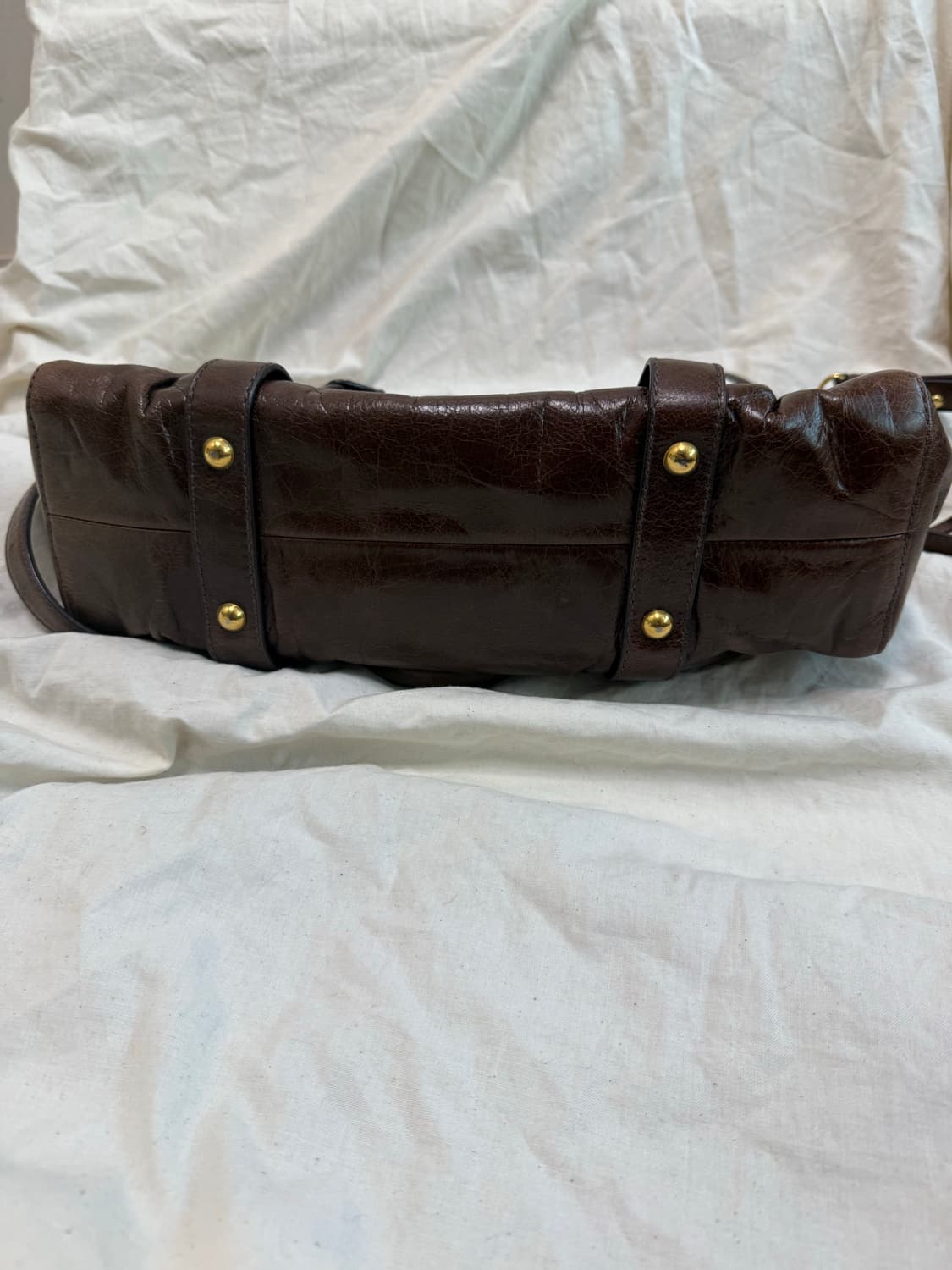 미우미우 브라운 비텔로 백 스칸디백 상품이미지10