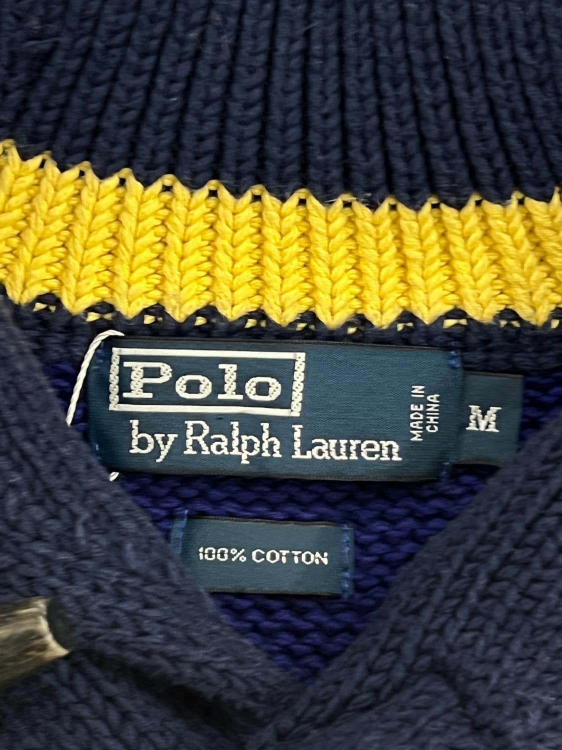 폴로 랄프로렌 엘보패치 숄카라 더플 니트 상품이미지6