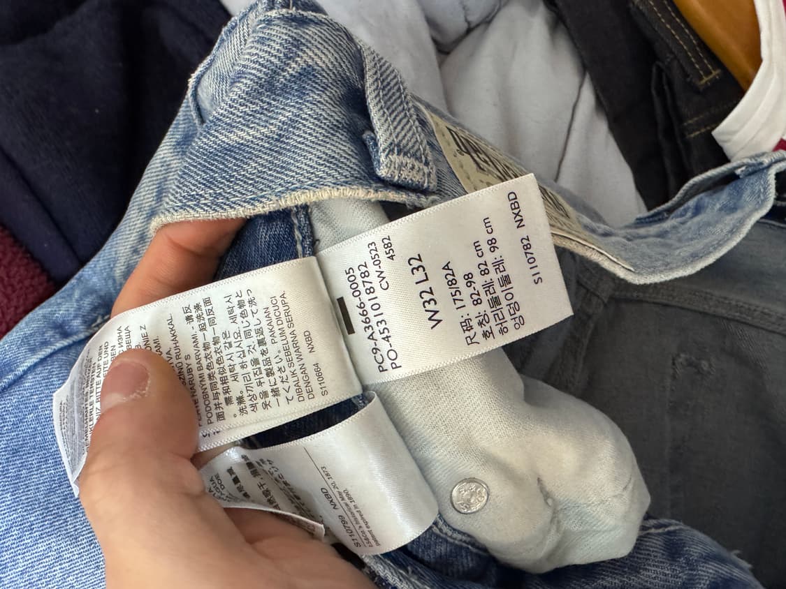 [미착용] 리바이스 실버탭 스트레이트 진 32 x 32 상품이미지6