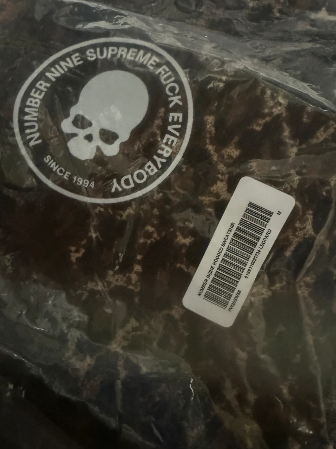 M사이즈 슈프림 넘버나인 후드 레오파드 25FW 상품이미지2