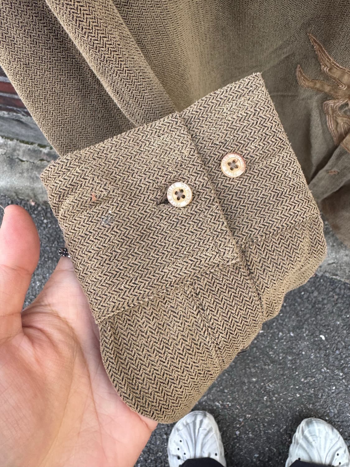 80s 펠레펠레 드래곤 자수 셔츠 상품이미지5