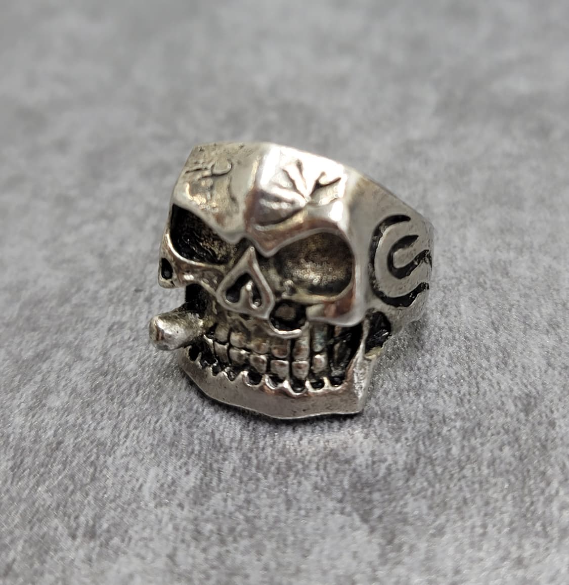 빈티지 스컬 해골반지 상품이미지1