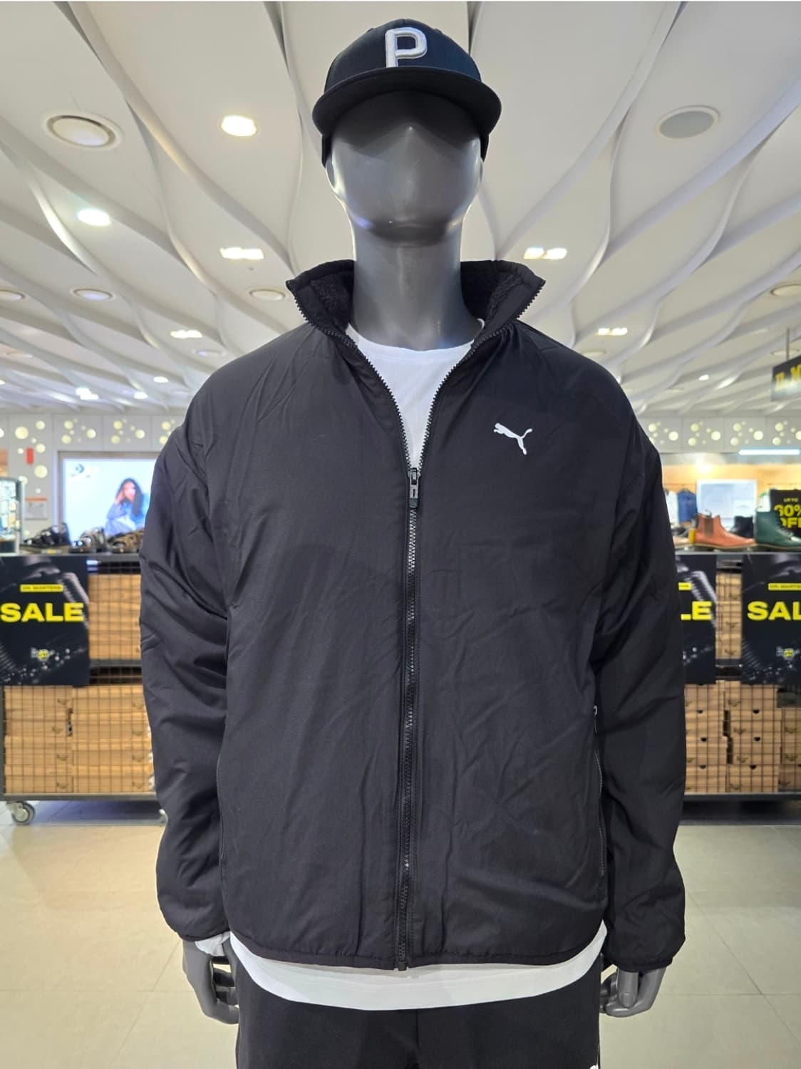 푸마 쉐르파 플리스 양면 자켓 블랙 새제품 상품이미지2