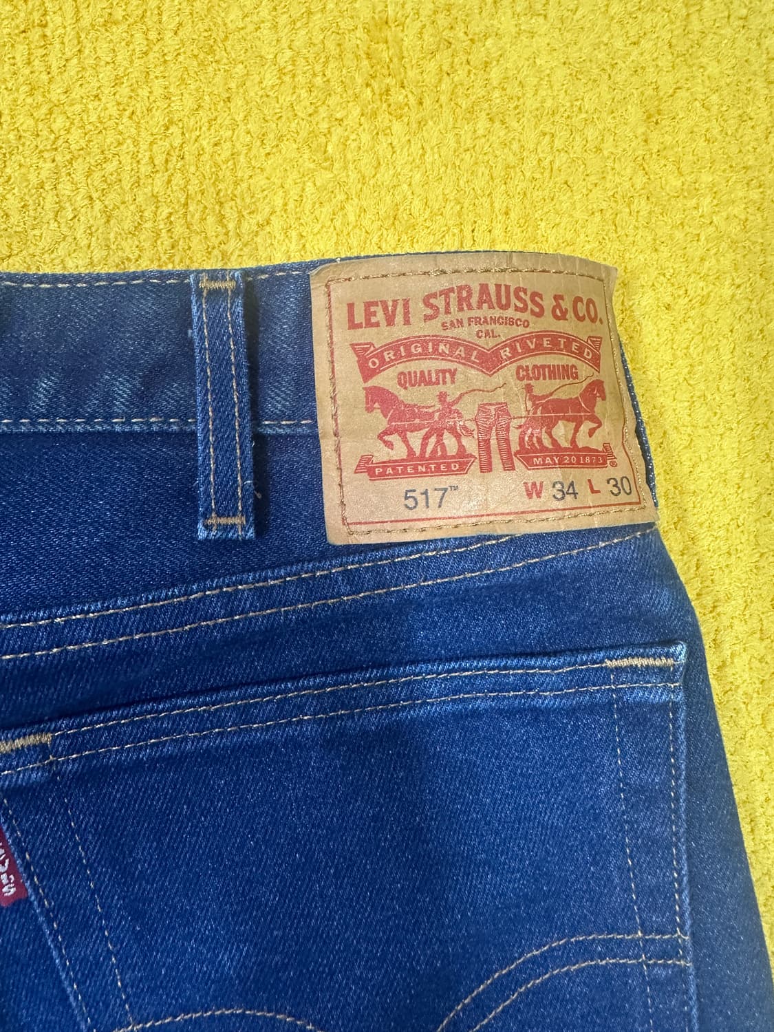 리바이스 517 부츠컷 다크블루 34/30 팝니다 상품이미지1