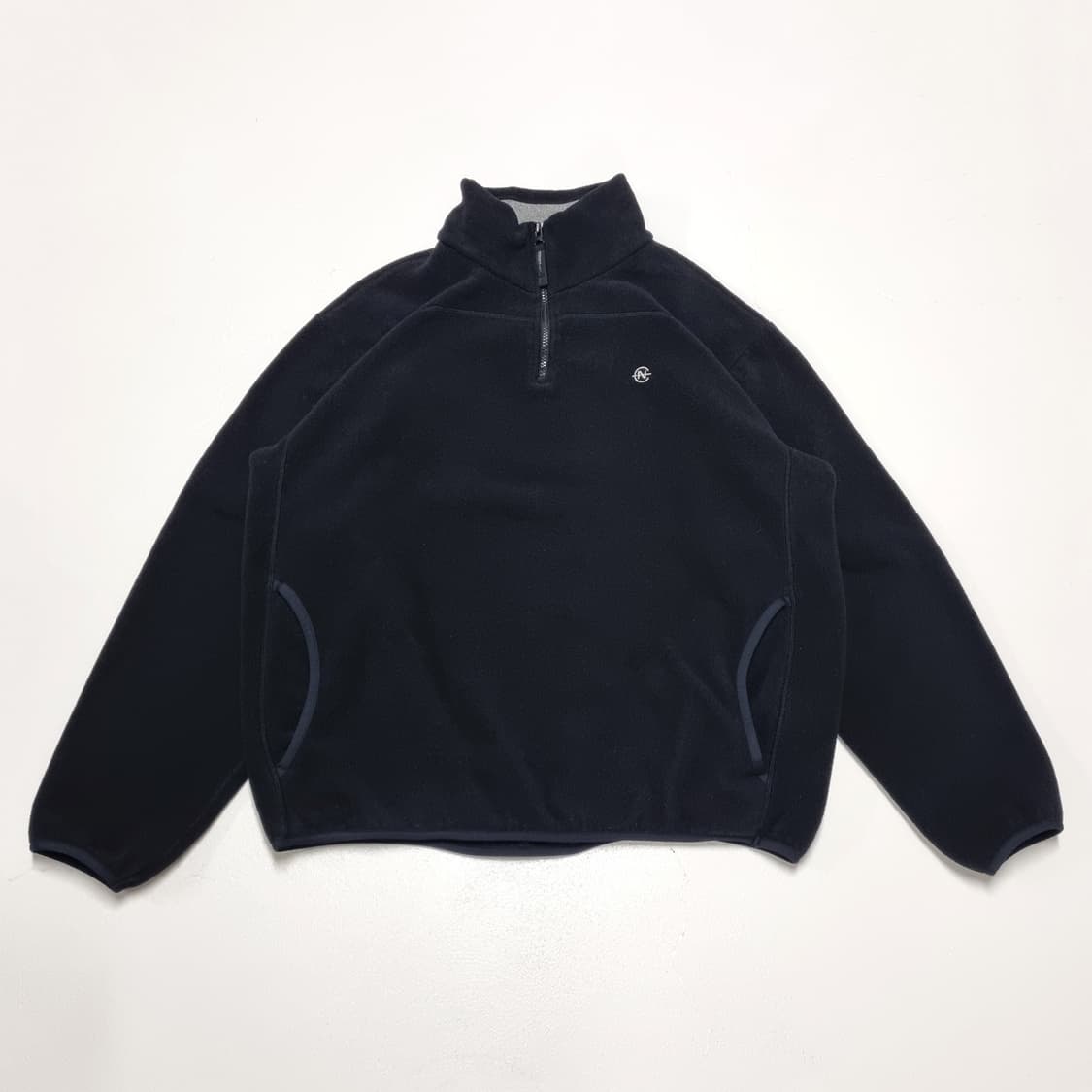 빈티지 NAUTICA 하프집 플리스 블랙 - L 상품이미지1