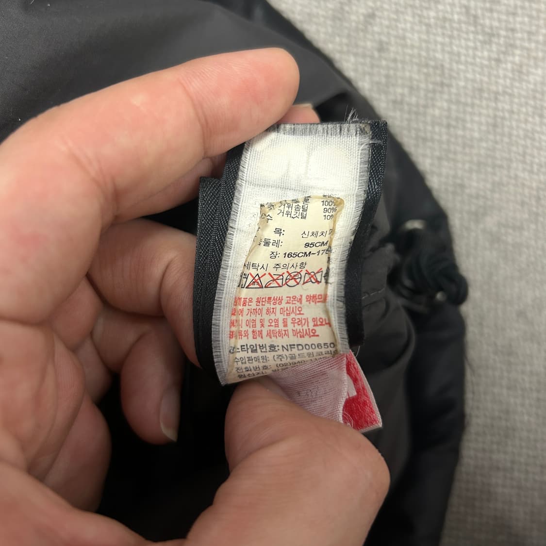 (해외판)노스페이스 블랙 눕시700 패딩(M) 상품이미지8