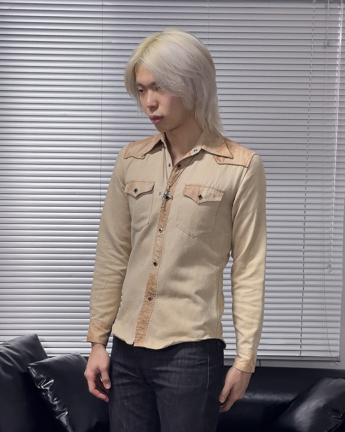 {Tornado Mart} Contrast Western Shirt 상품이미지1