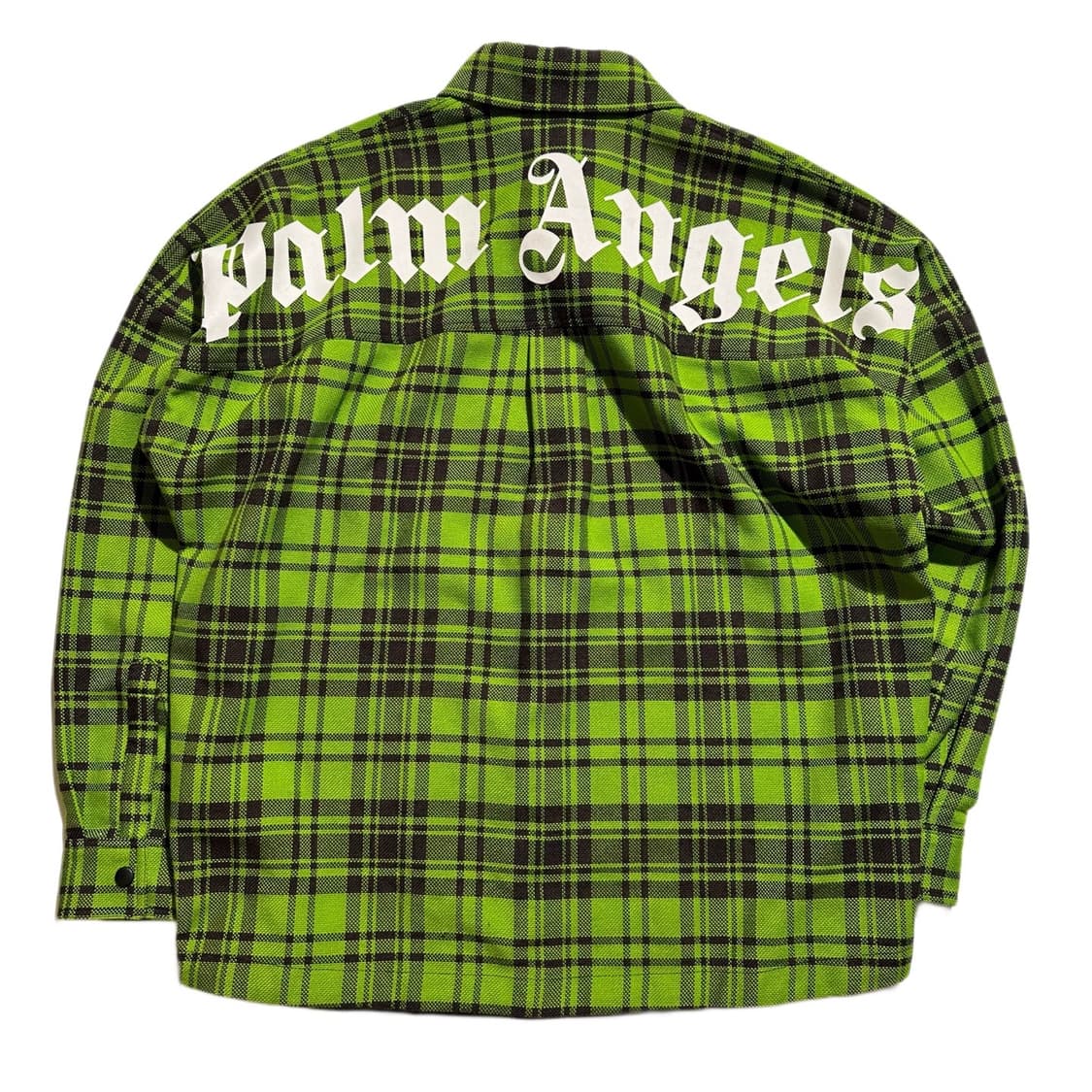 Palm Angels 팜엔젤스 백 스펠아웃 플란넬 체크 상품이미지1