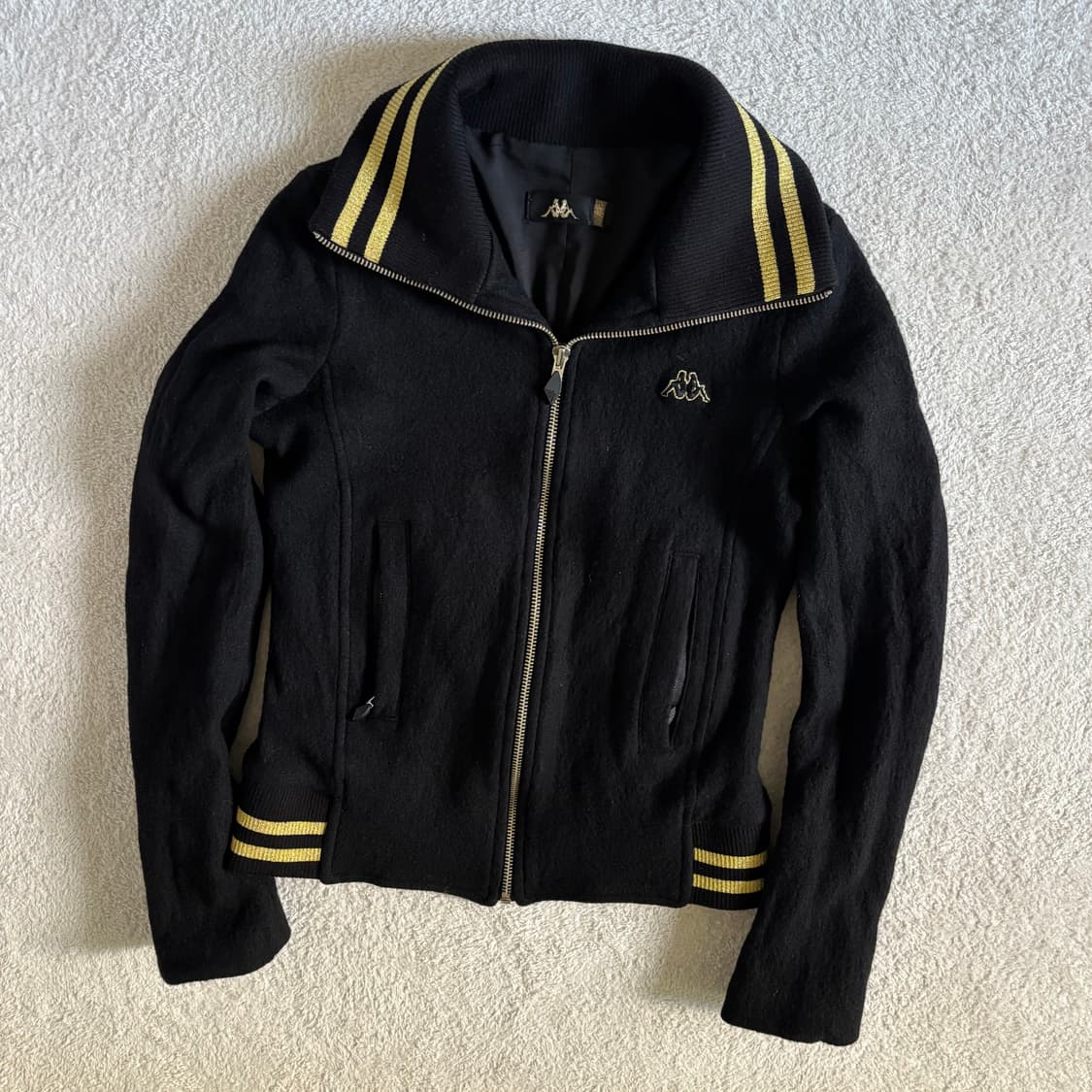 카파 y2k 검골 크롭 작사 딱붙 자켓 상품이미지1