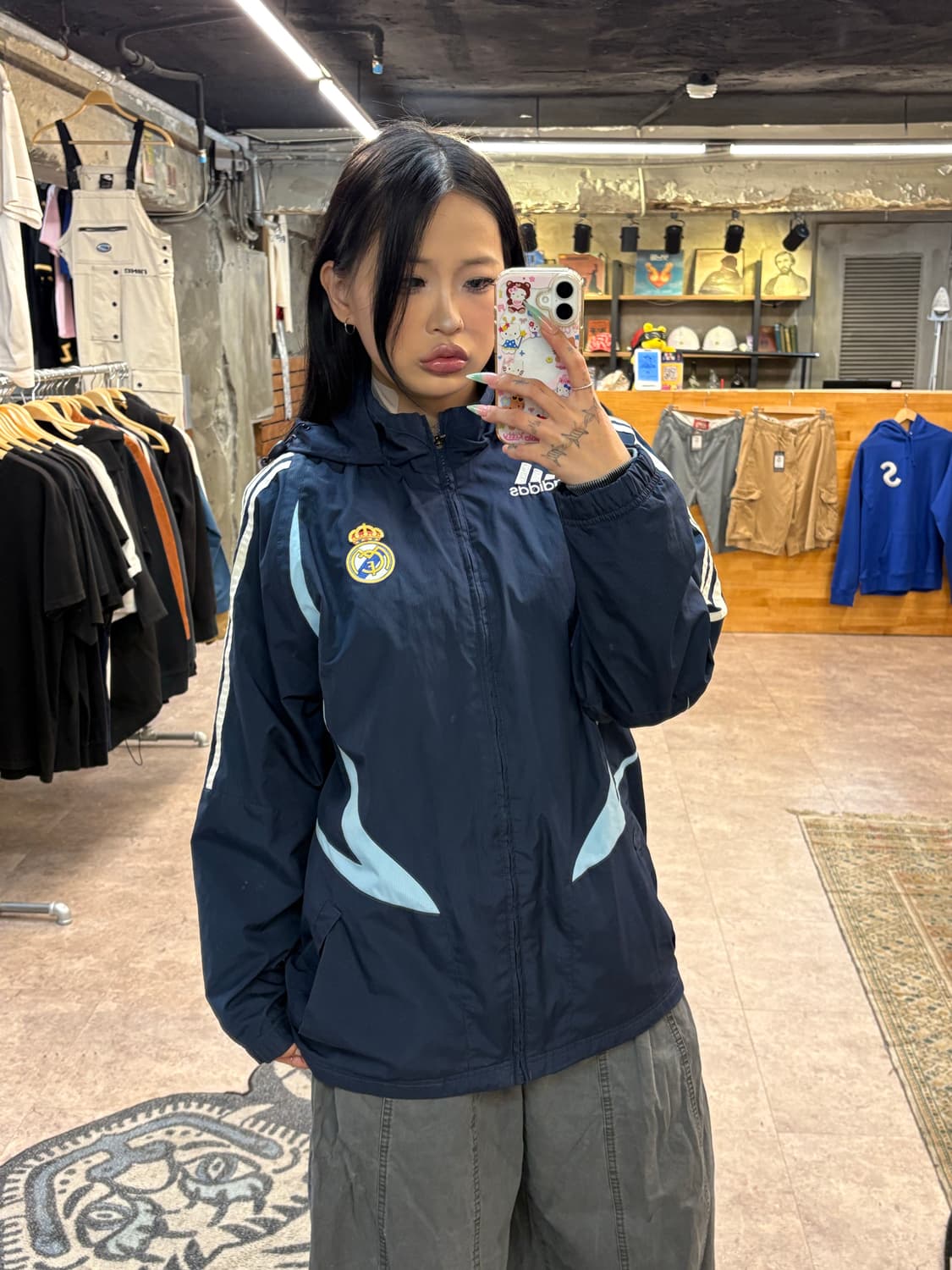 아디다스 네이비 레알마드리드 바람막이 #csz4278 상품이미지1