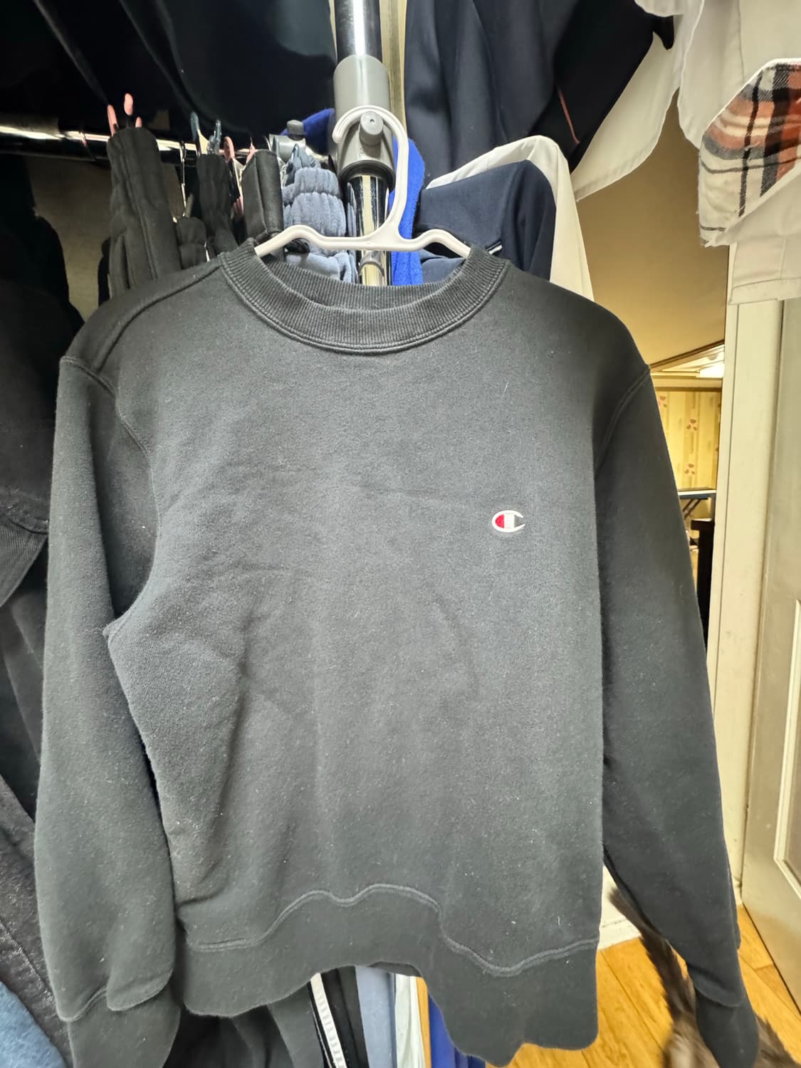 챔피온 맨투맨 블랙 상품이미지1