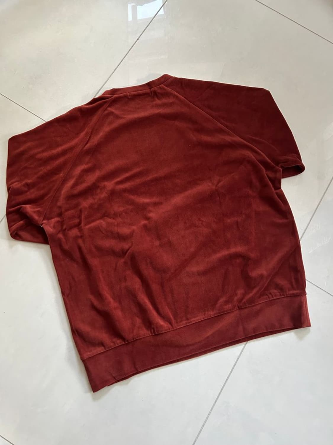 VELOUR CREW NECK TOP 벨벳 크루넥 탑 상품이미지2