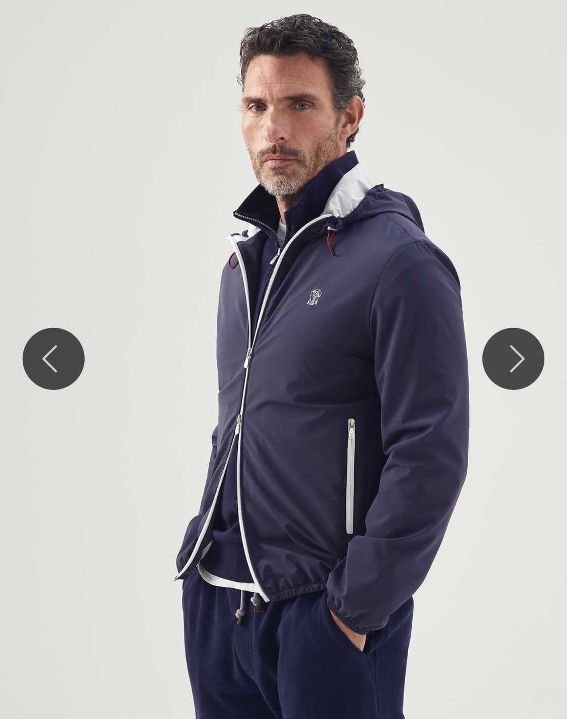 브루넬로쿠치넬리 로고 바람막이 M 상품이미지2