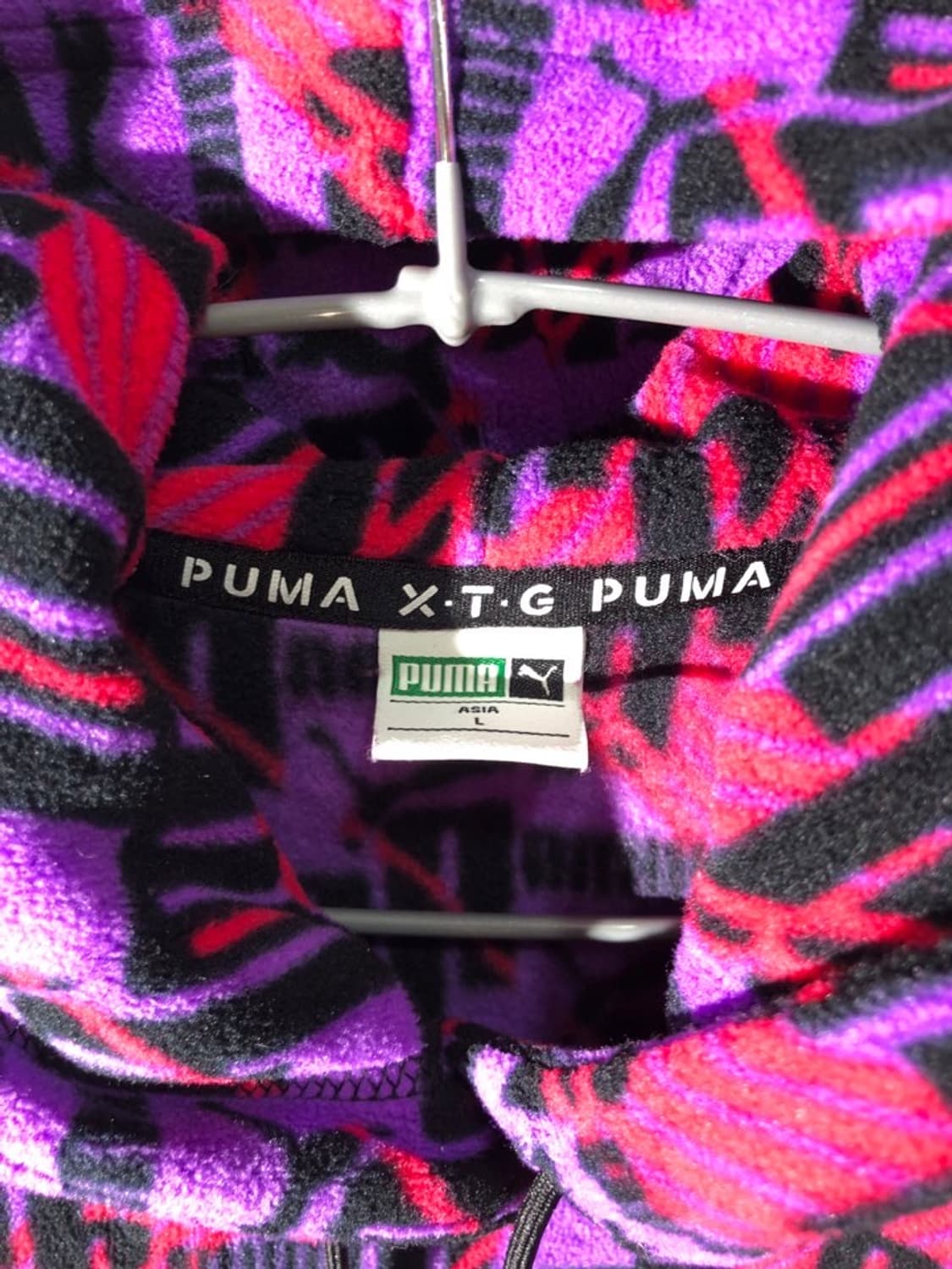 puma 플리스 후리스 크롭 후드 티셔츠 상품이미지3