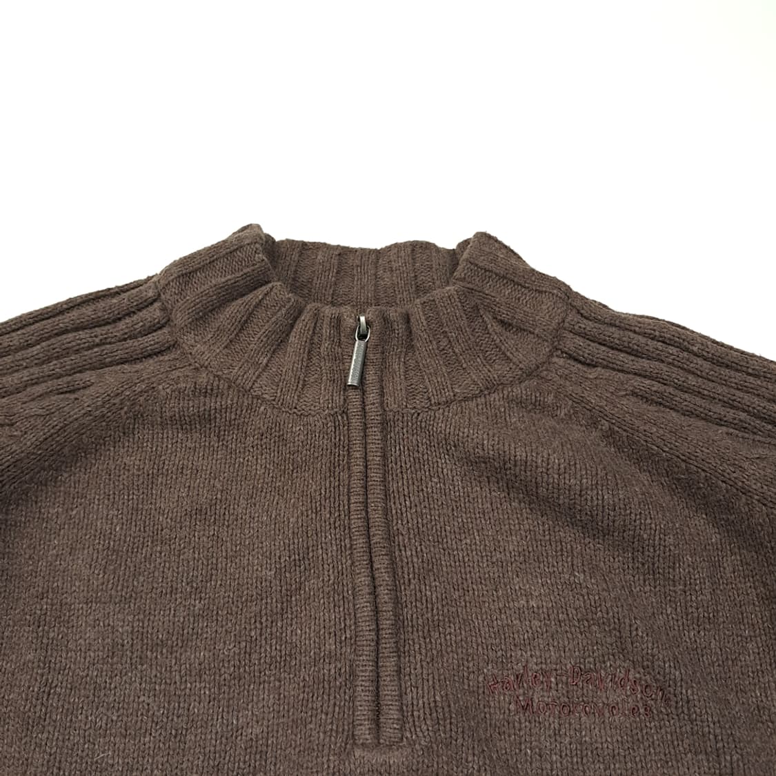 CL176 3XL 할리데이비슨 하프집 니트 상품이미지2