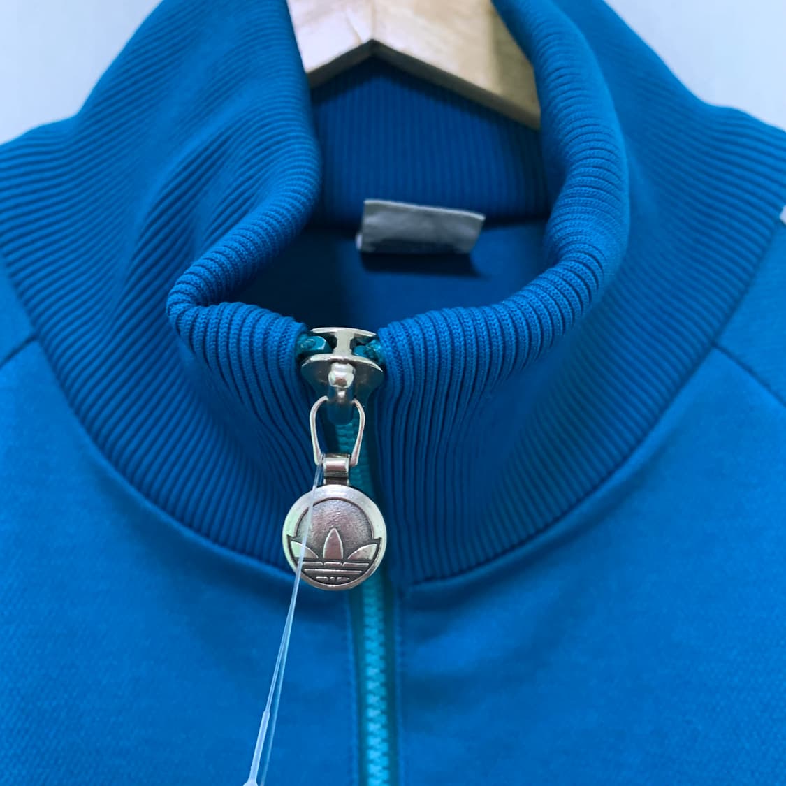 아디다스 80s 서독 빈티지 집업 져지 남녀공용 블루 트랙탑 상품이미지7