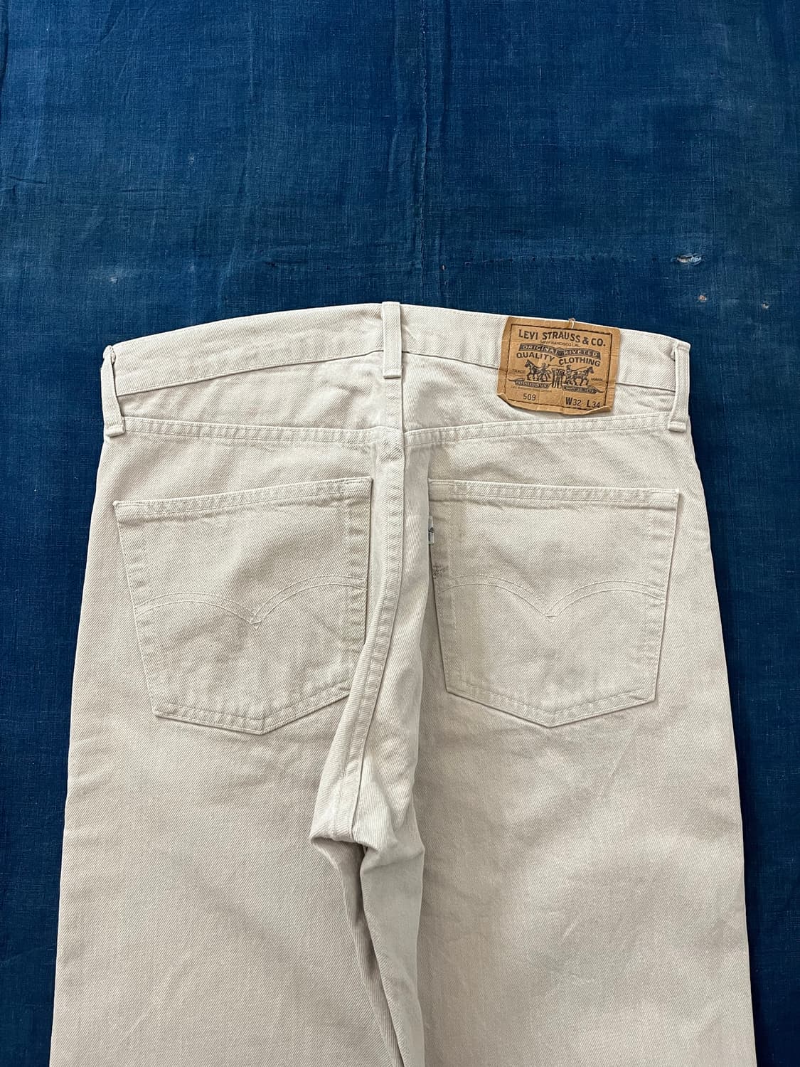 빈티지 리바이스 509 데님 팬츠 베이지 상품이미지7