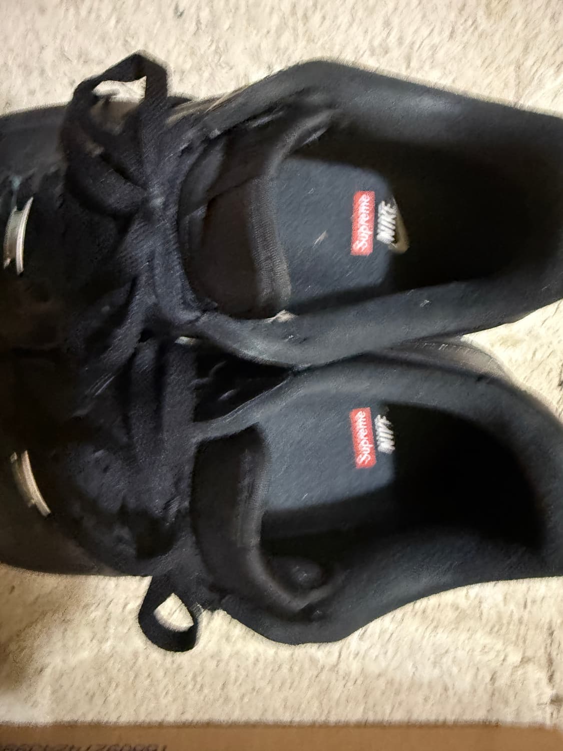 나이키 x 슈프림 에어포스 1 로우 블랙 상품이미지4