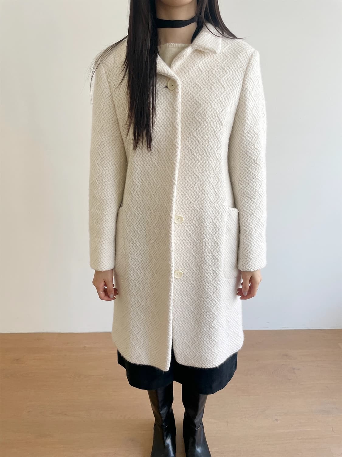 JIL SANDER ANGORA LONG COAT oaens구매 해 상품이미지4