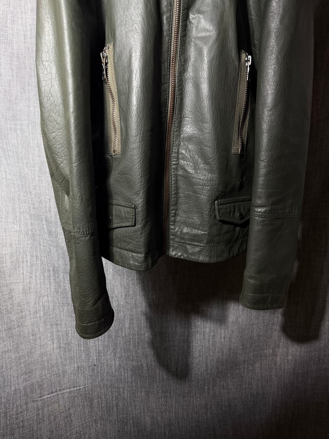 DKNY 램스킨 레더자켓 상품이미지4