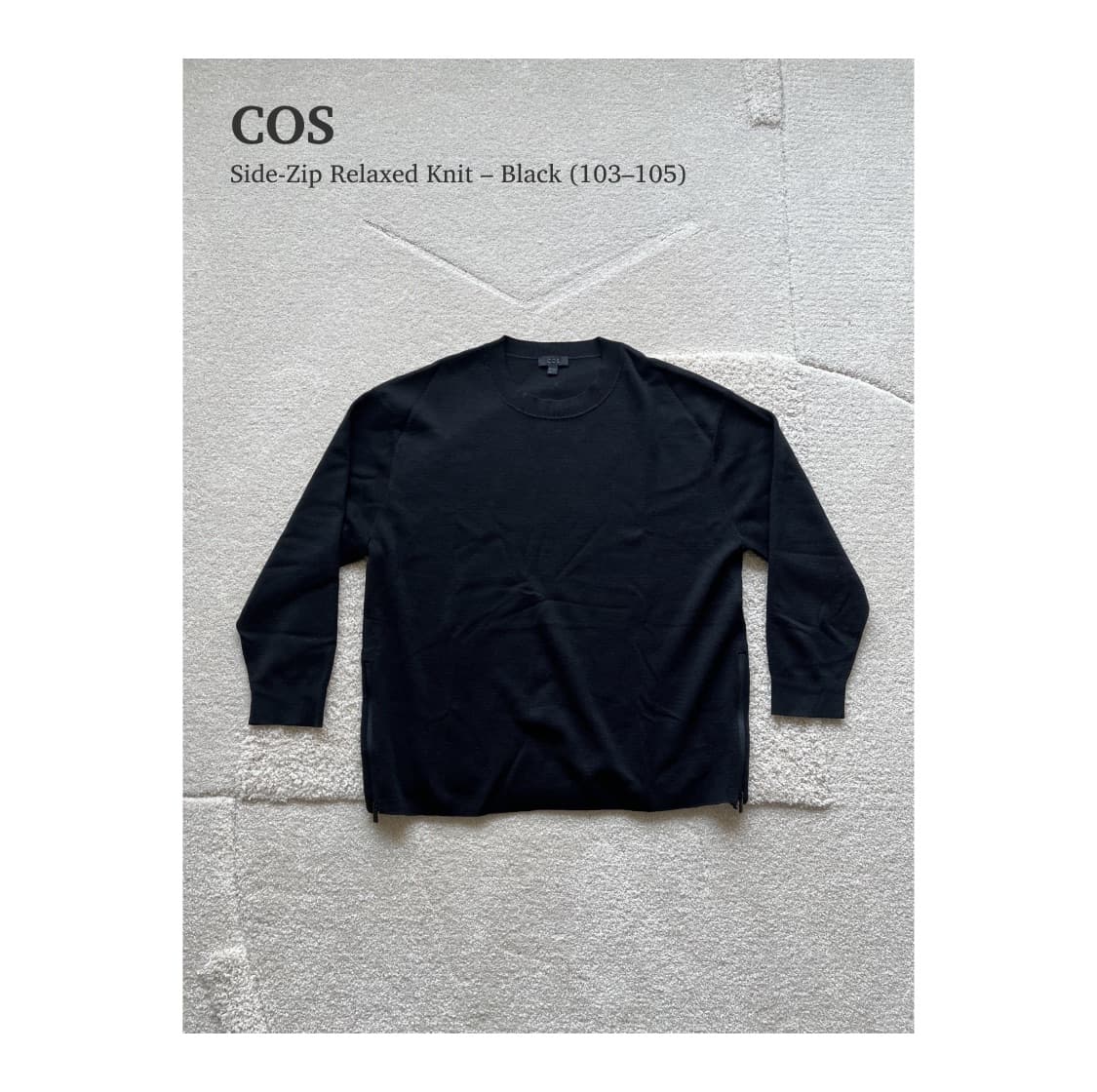 코스 사이드 집업 니트 (103-105) 상품이미지1
