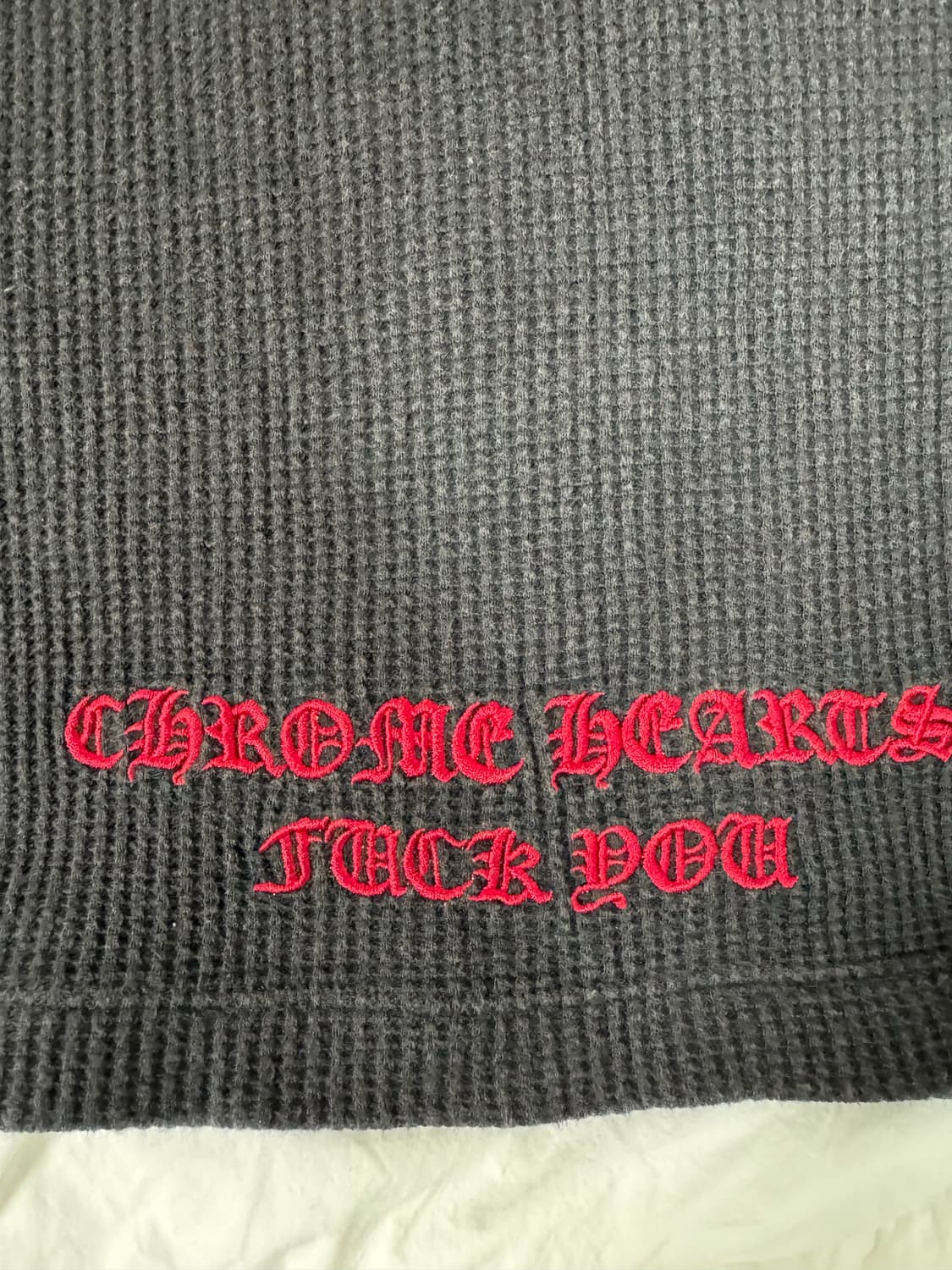 빈티지 크롬하츠 FuckYou 써멀 롱슬리브 상품이미지3