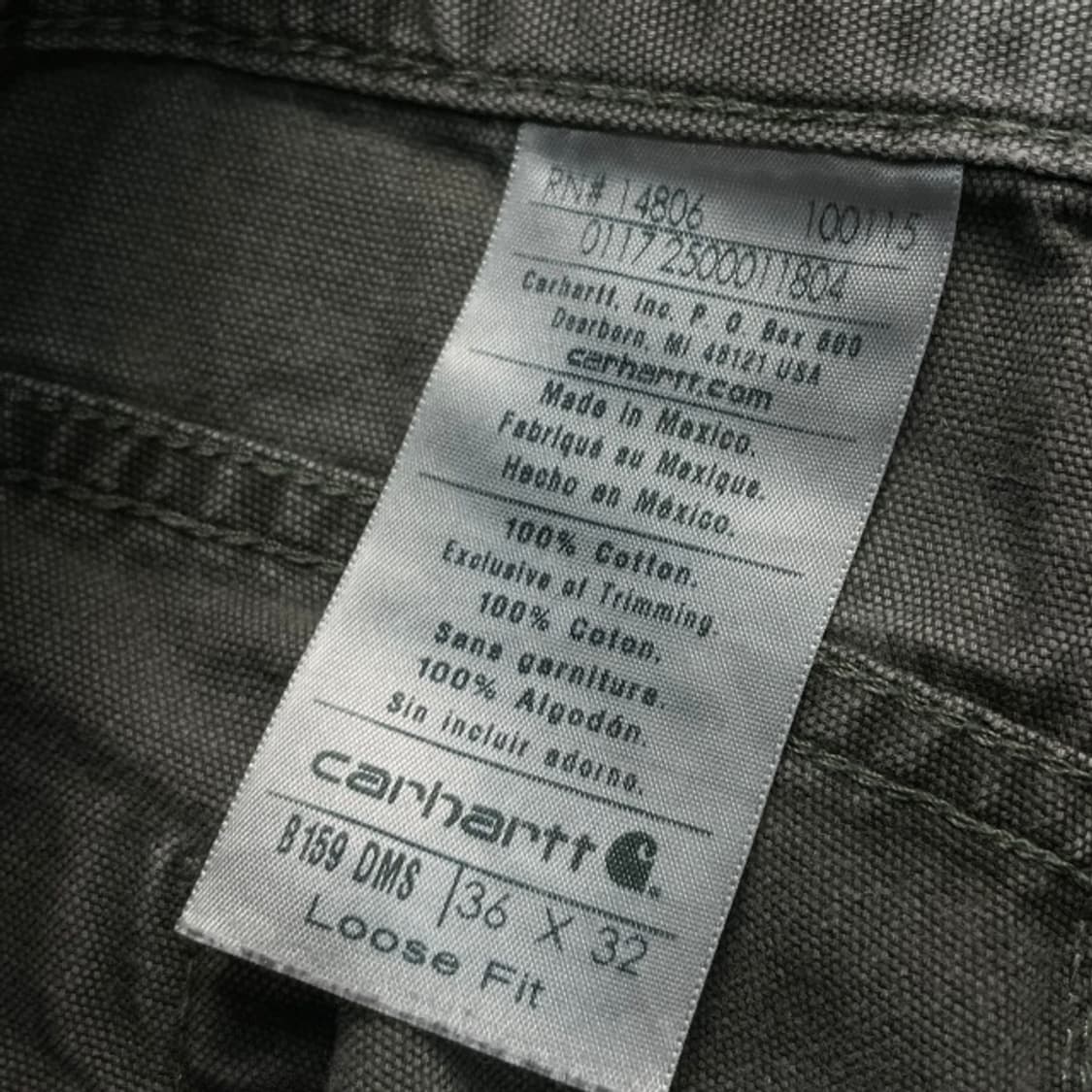 36 칼하트 루즈핏 카펜터 워크팬츠 상품이미지3