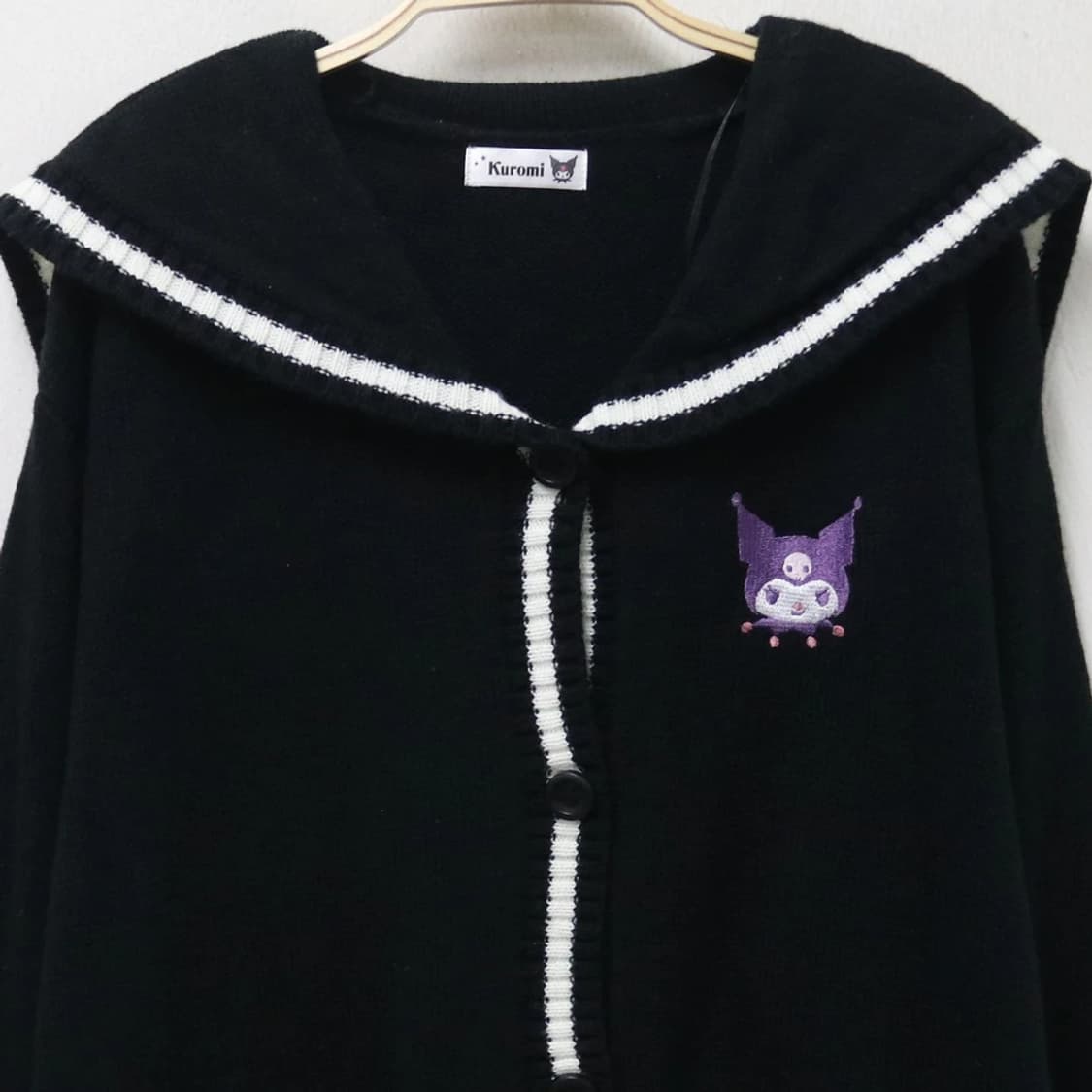 쿠로미 프레피룩 자수 포인트 가디건 62429 상품이미지5