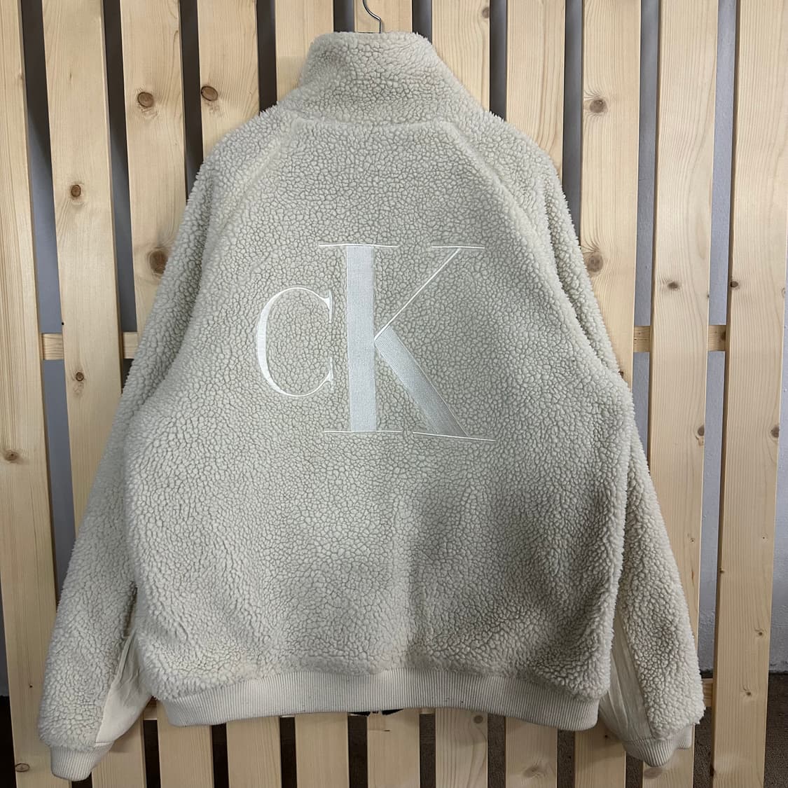 (L) 캘빈클라인 리버시블 양털 플리스 자켓 양면 상품이미지1
