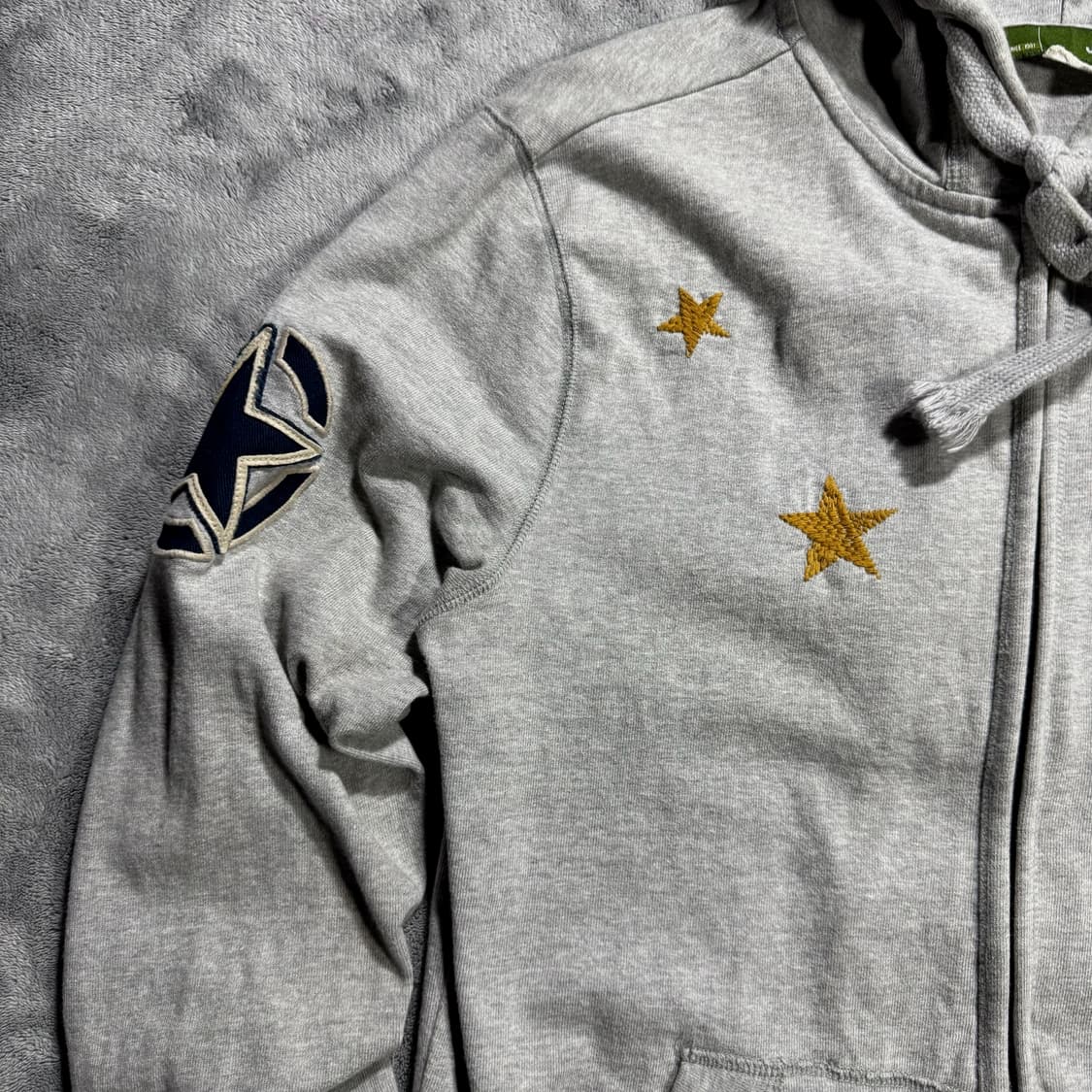 지프 자수 와펜 후드집업 상품이미지3