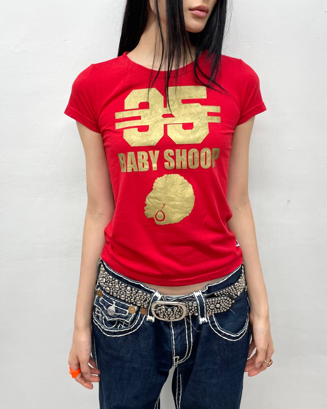 Gold Girl Red T-shirt 상품이미지4