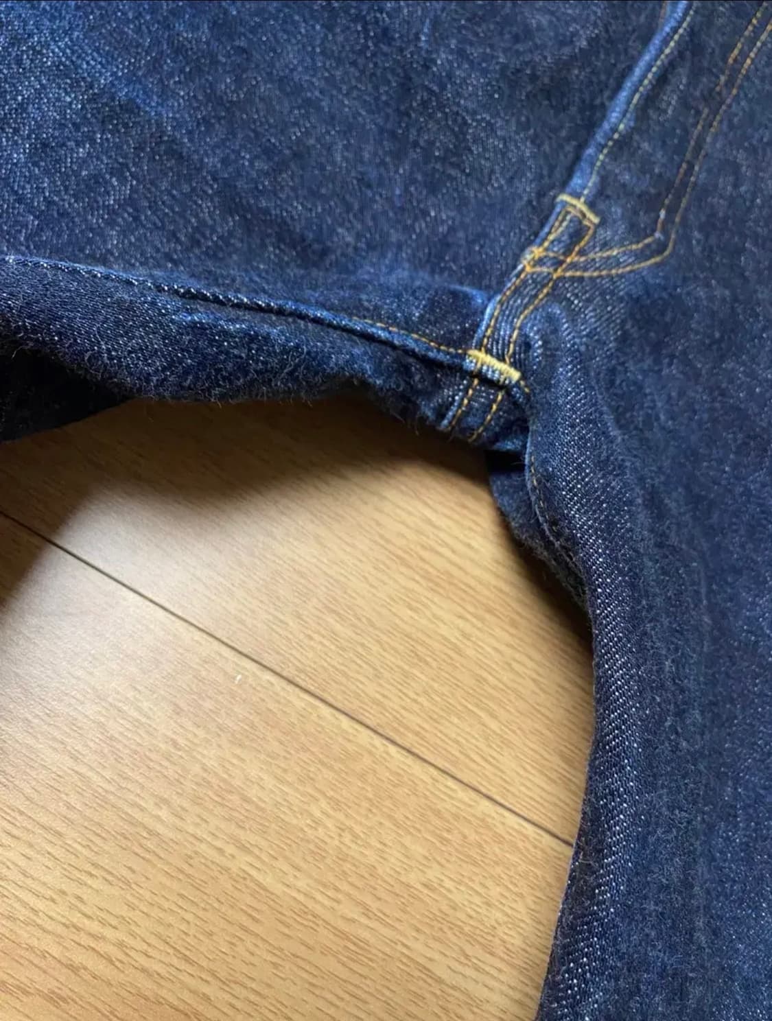 (30 레어) 웨어하우스 96년 물소패치 1101 데님 올드모델 상품이미지9