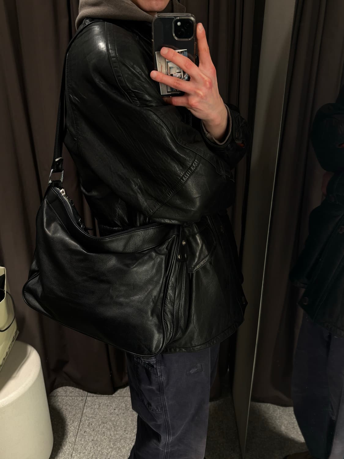 vtg cowgide square bag  상품이미지4