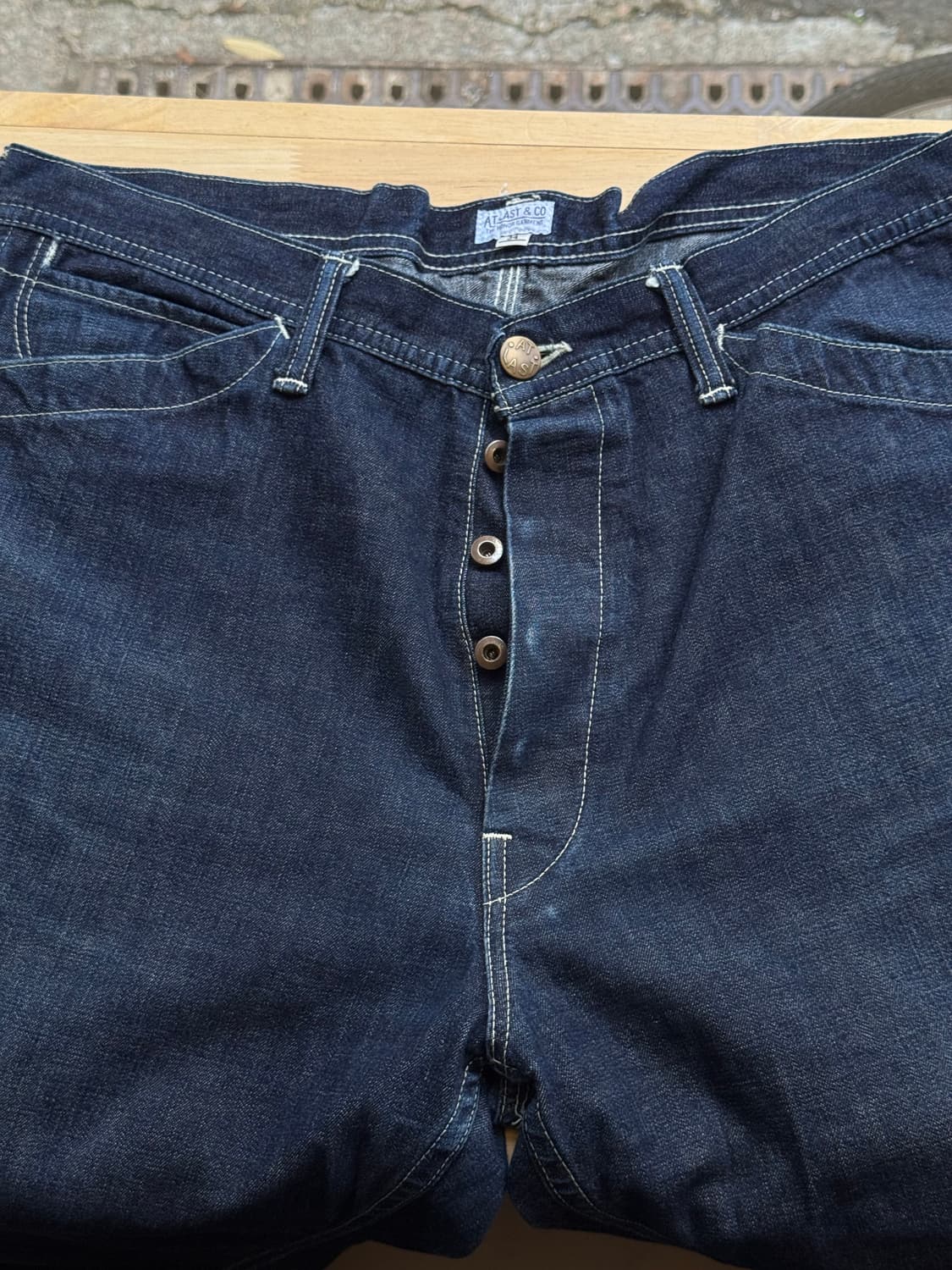 엣라코 30s-40s 데님 커버올 셋업 상품이미지6