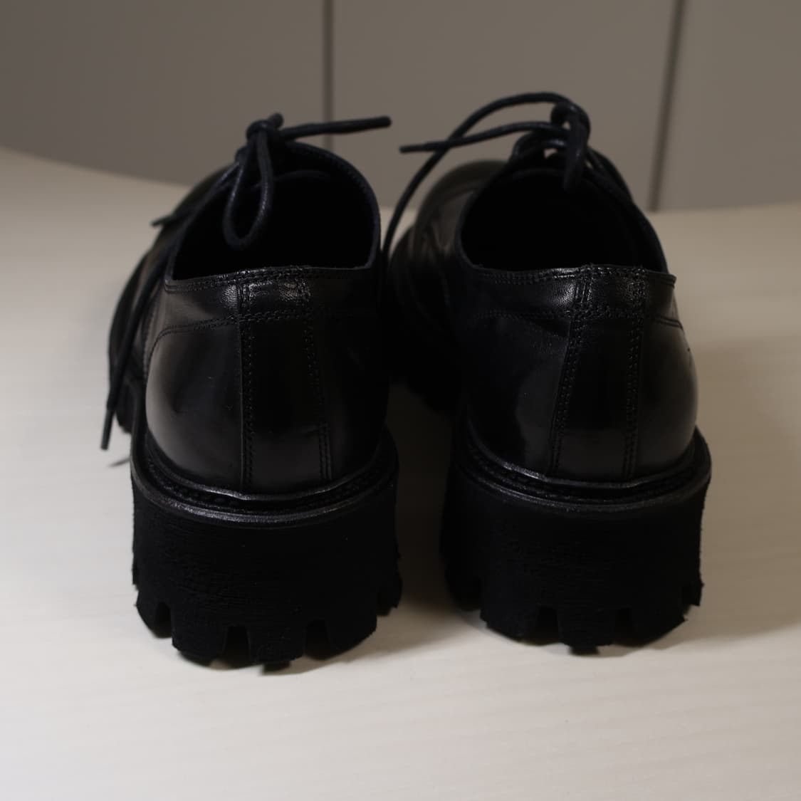 야세 6.5cm 페더 코만도솔 홀스하이드 더비 블랙 상품이미지4