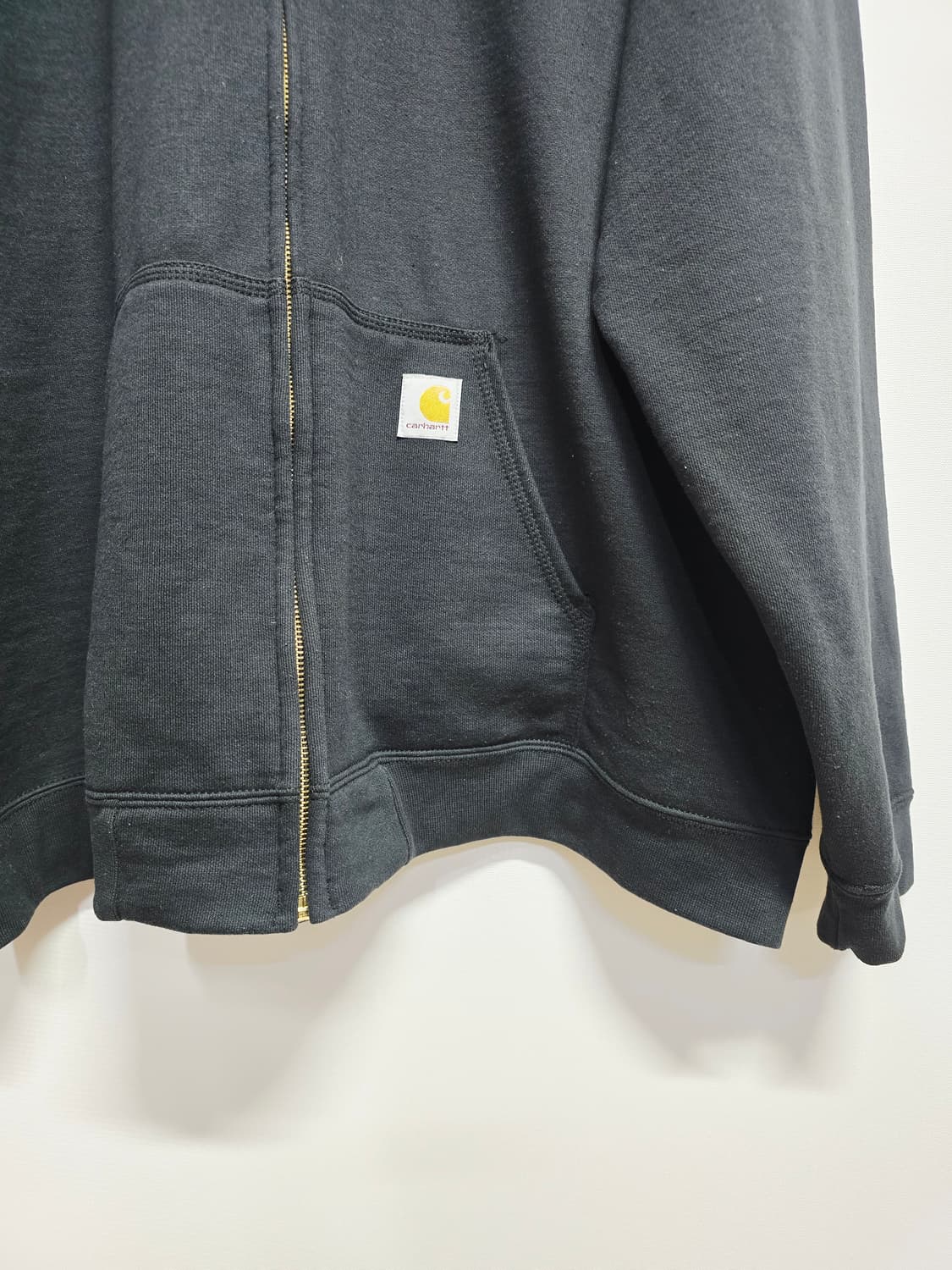 칼하트 블랙 후드집업 루즈핏 상품이미지3