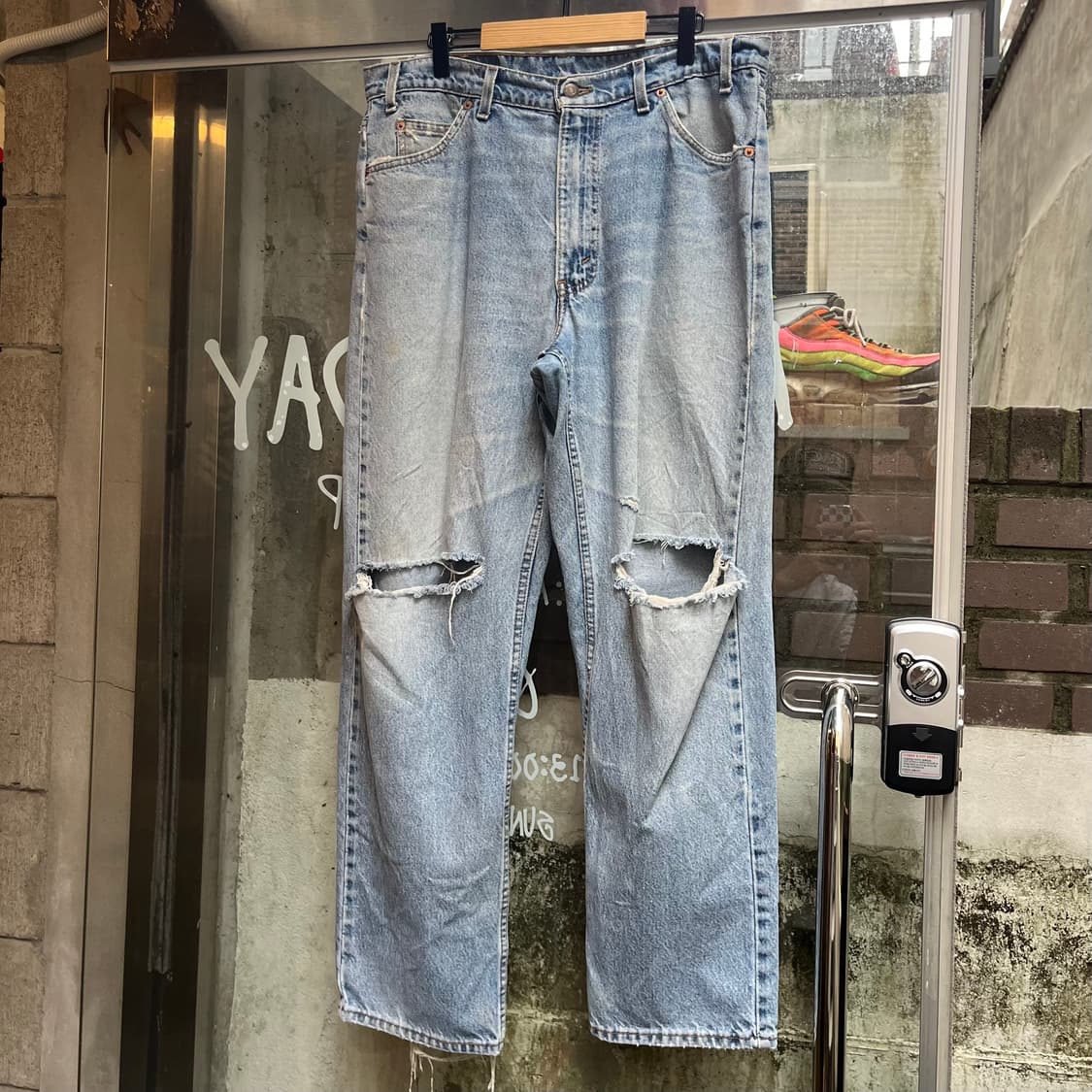 90s USA Levis550 데미지 팬츠 (35“) 상품이미지8