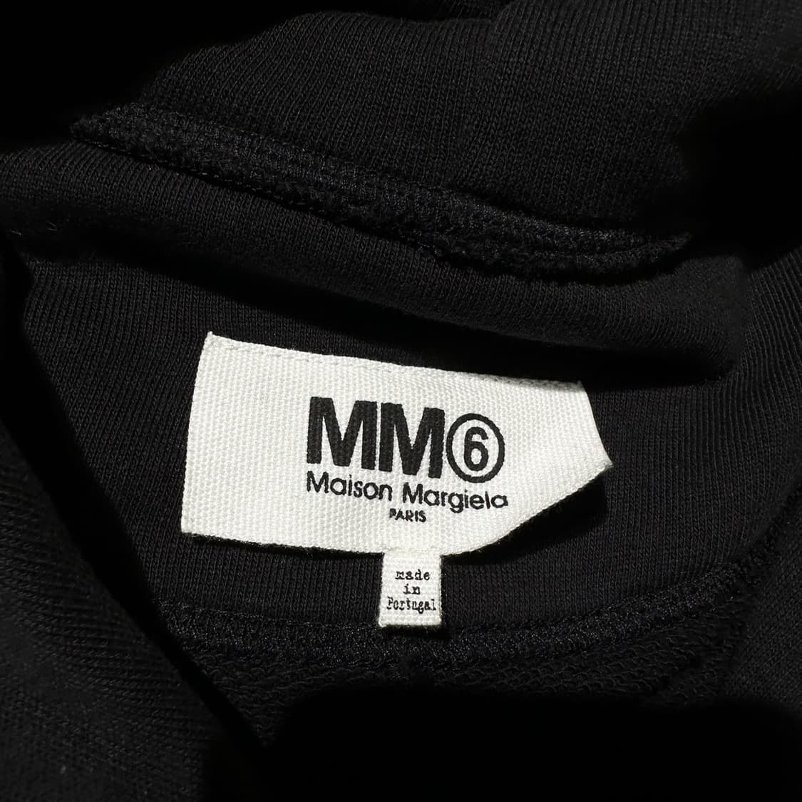 메종 마르지엘라 MM6 롱 후드집업 자켓 블랙 상품이미지5