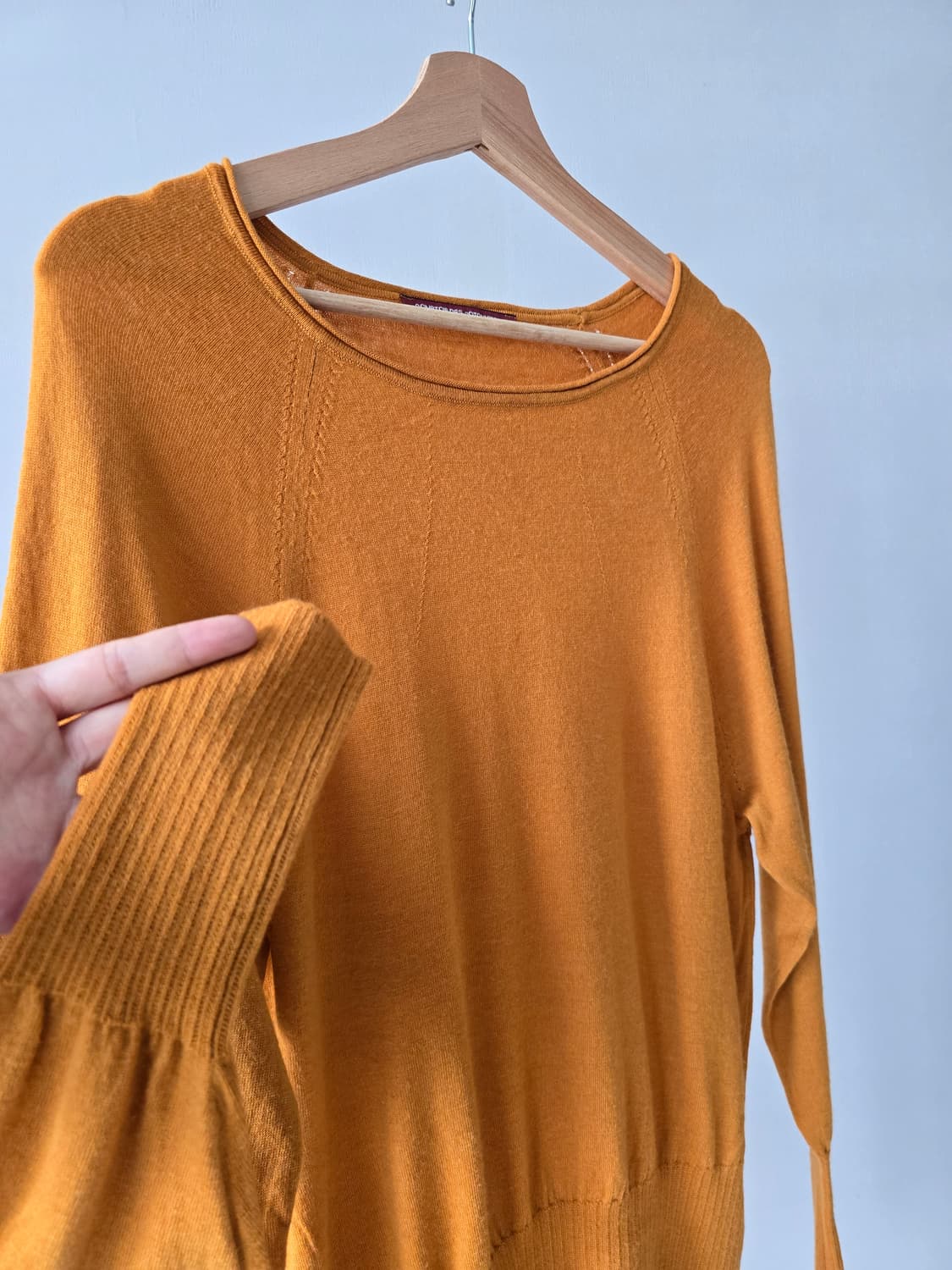 머스터드 골드 울 니트 상품이미지4