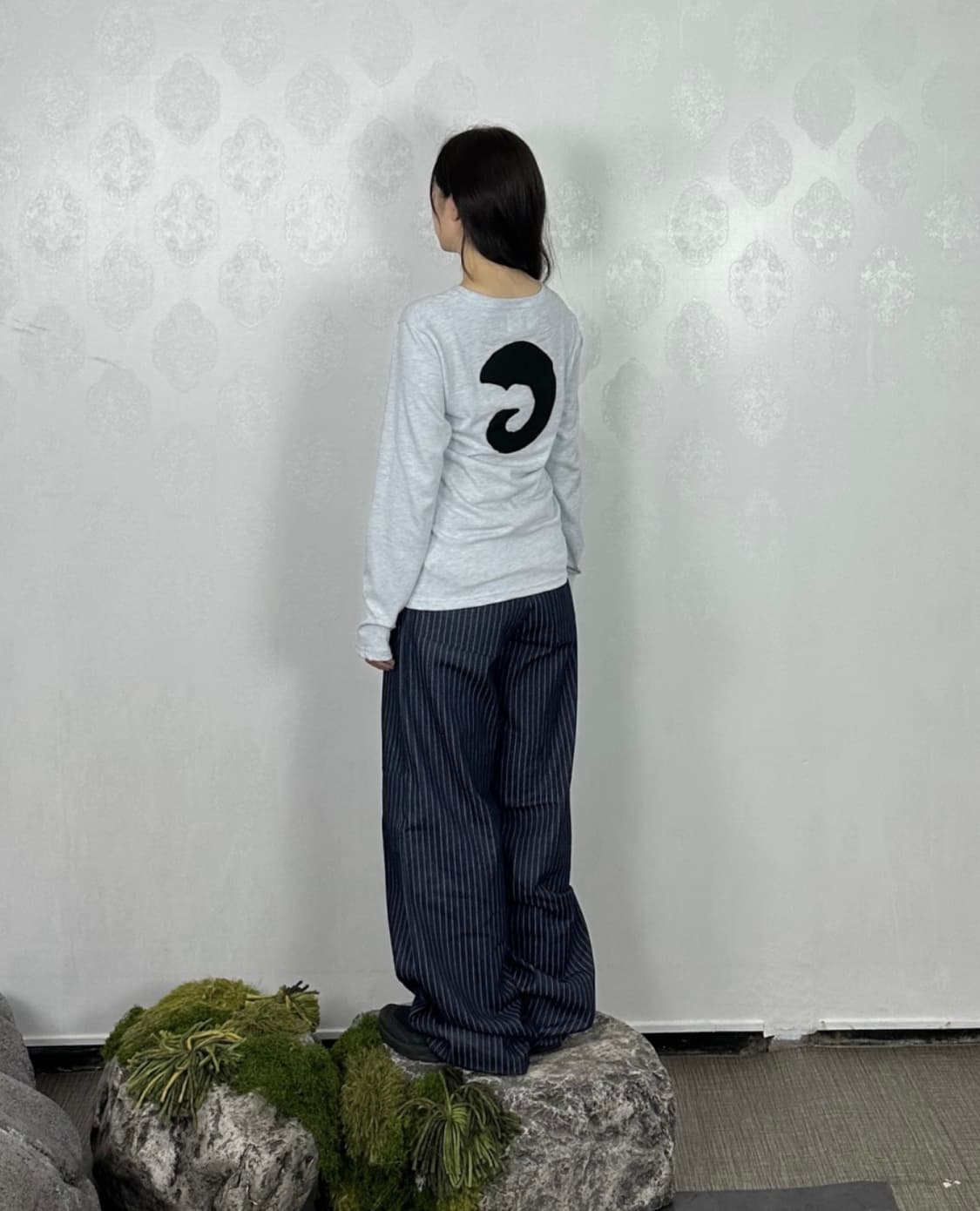 탄산 마그네슘 혼 아플리케 롱슬리브 (스카이블루) 상품이미지3