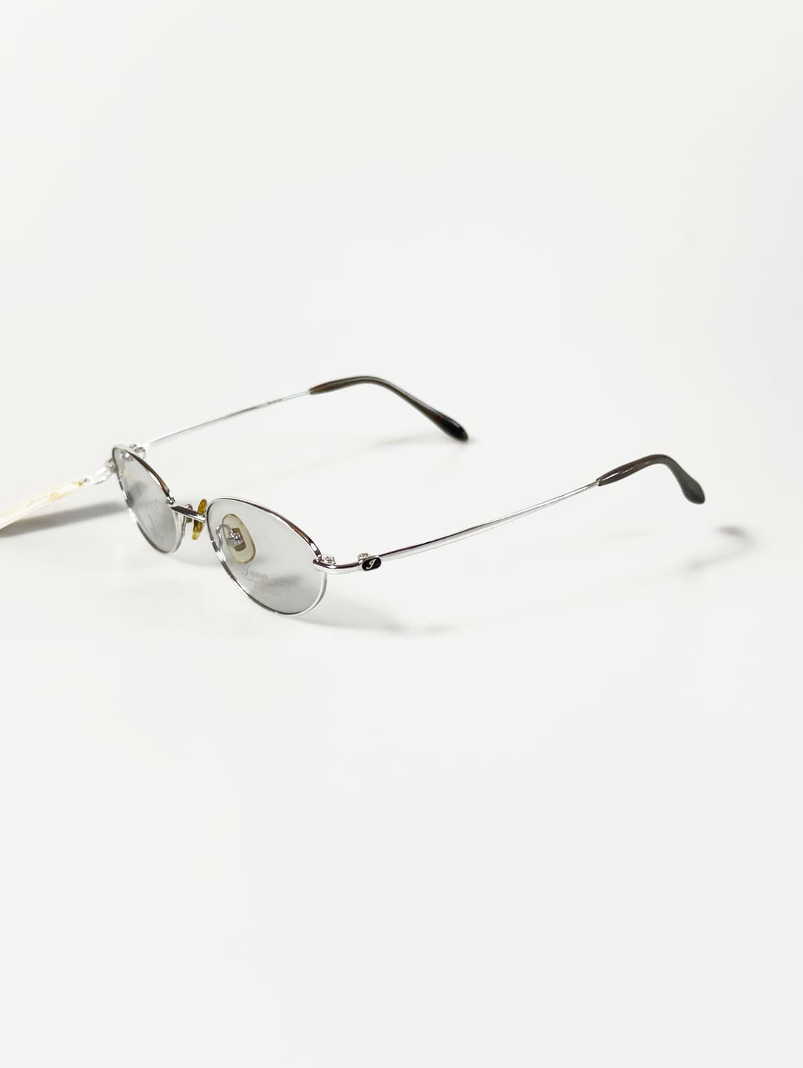 Jeep Plus 실버 티타늄 슬림 오벌 프레임 빈티지 안경 상품이미지3