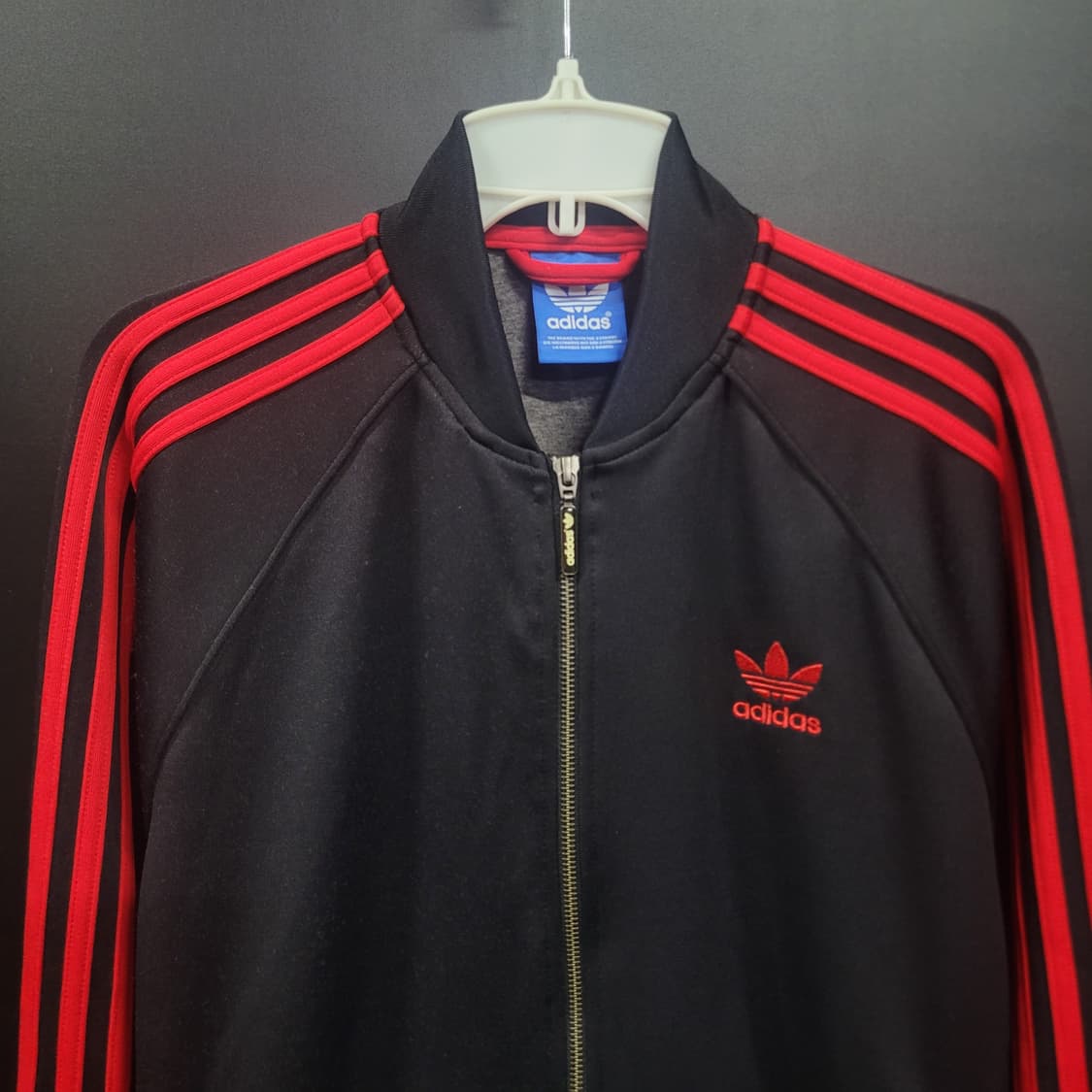 아디다스 불꽃 파이어버드 검빨 슈퍼스타 트랙탑 져지  상품이미지2