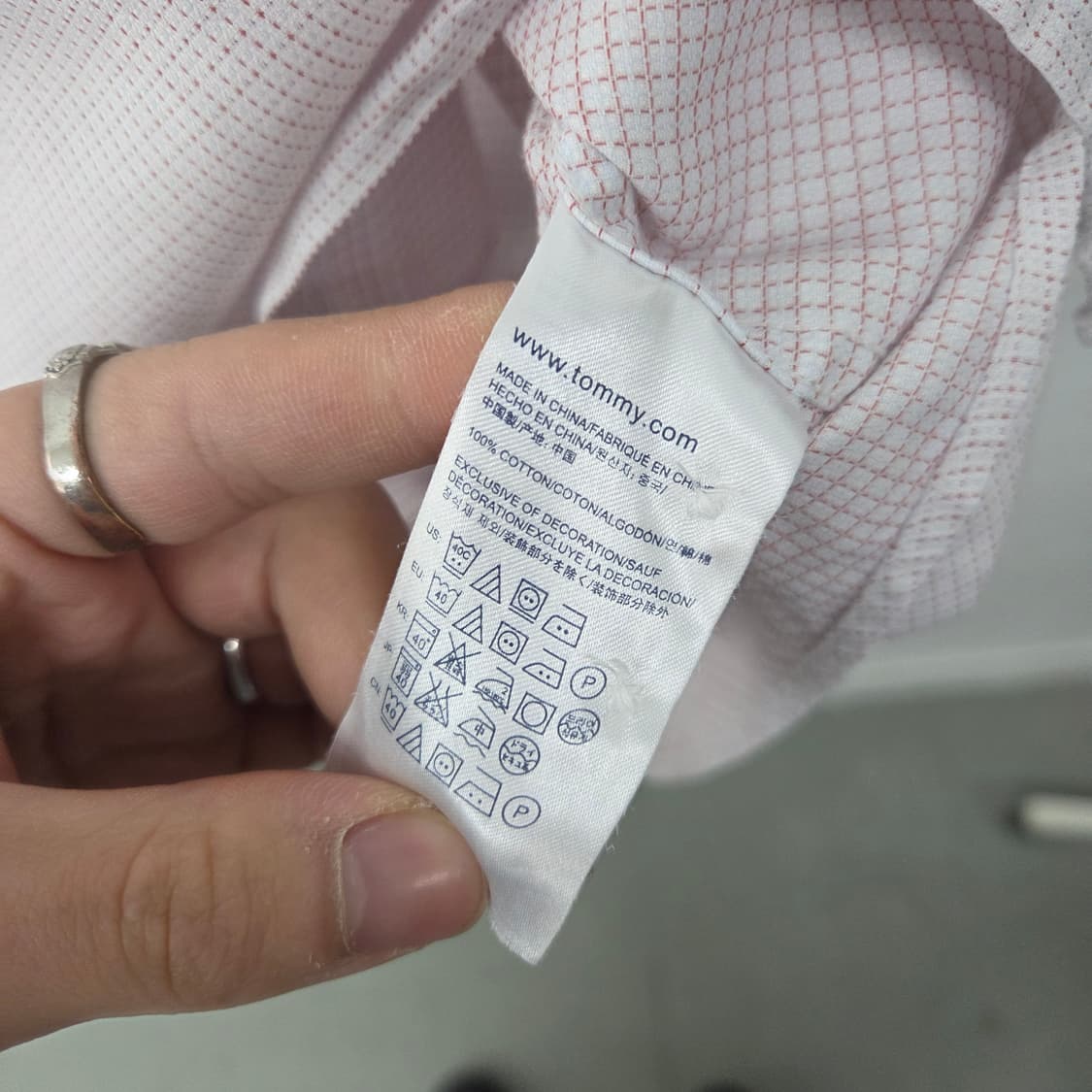 타미힐피거 체크 긴팔 셔츠 남m 상품이미지6