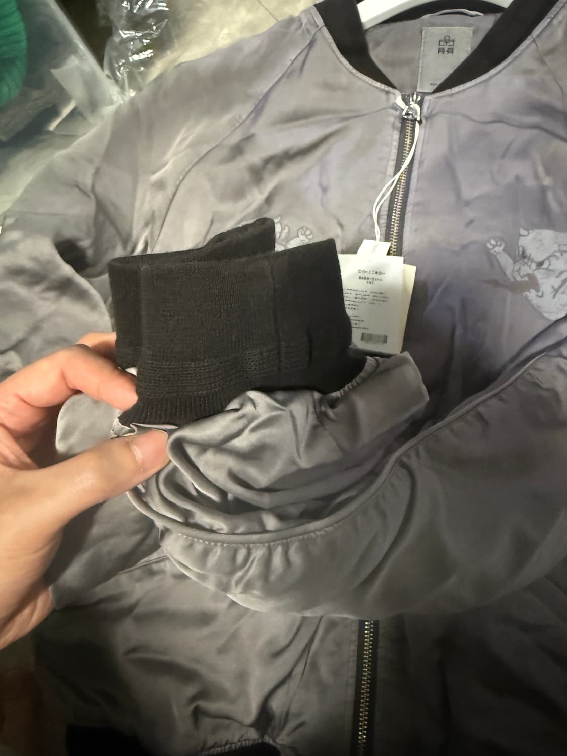 4사이즈 폴리테루 핫스터프 레이온 수베니어 자켓 라벤더 상품이미지2