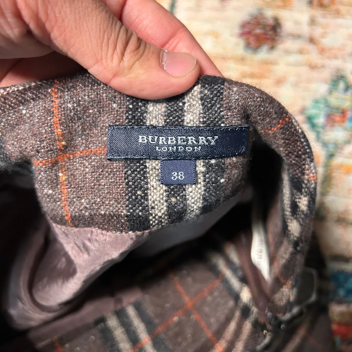 [26] 버버리 노바체크 울 롱 스커트 상품이미지4