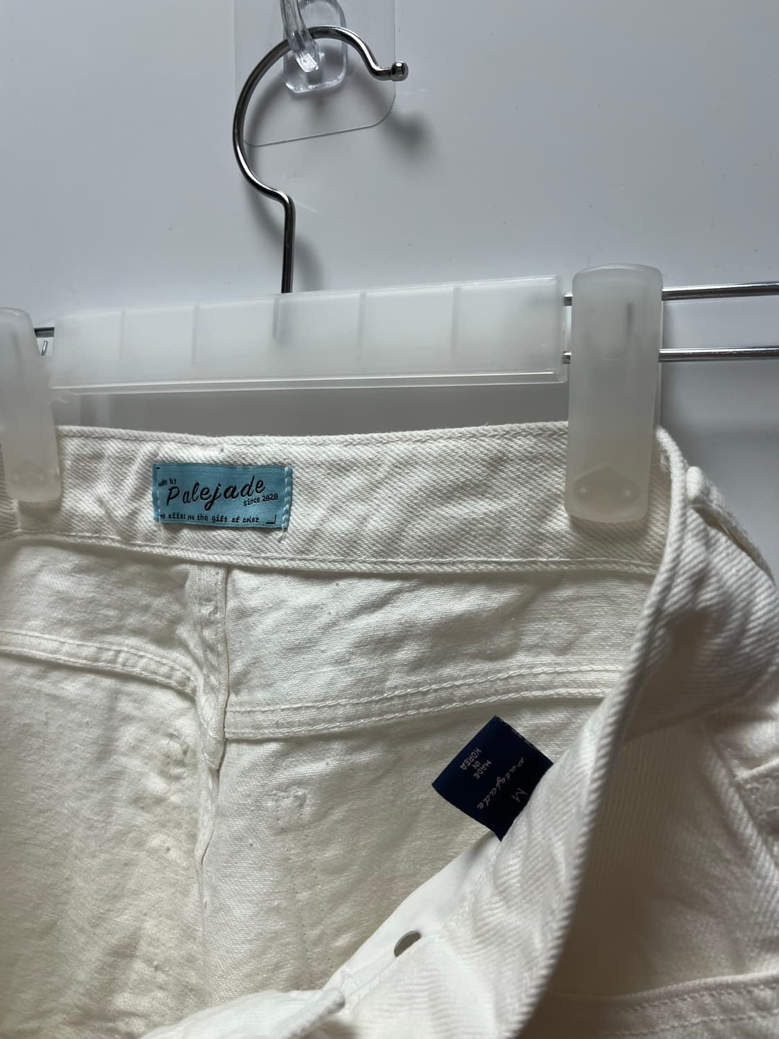 (새상품)화이트 바지 상품이미지3