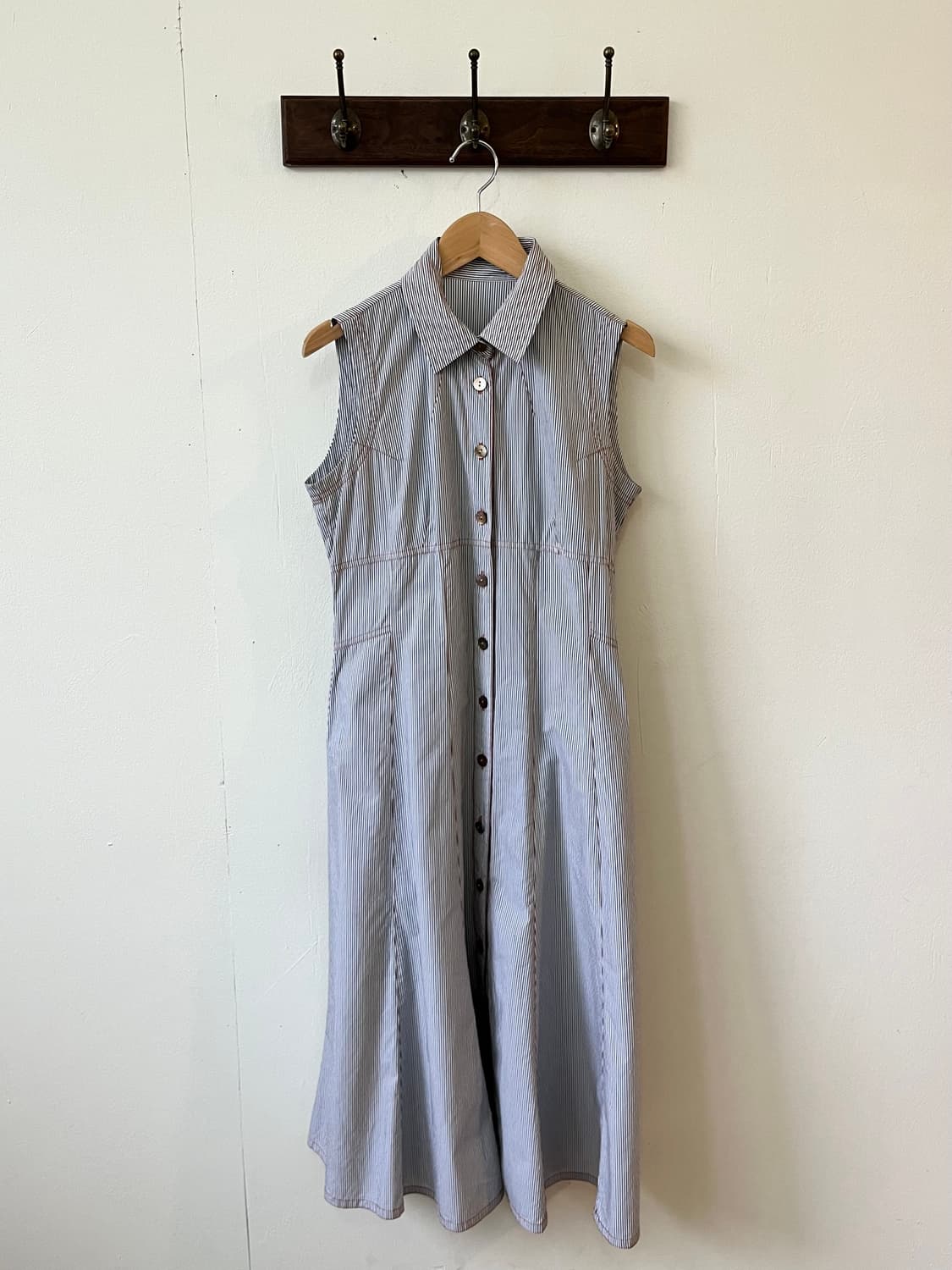 m/m 스트라이프 베스트 원피스 상품이미지1